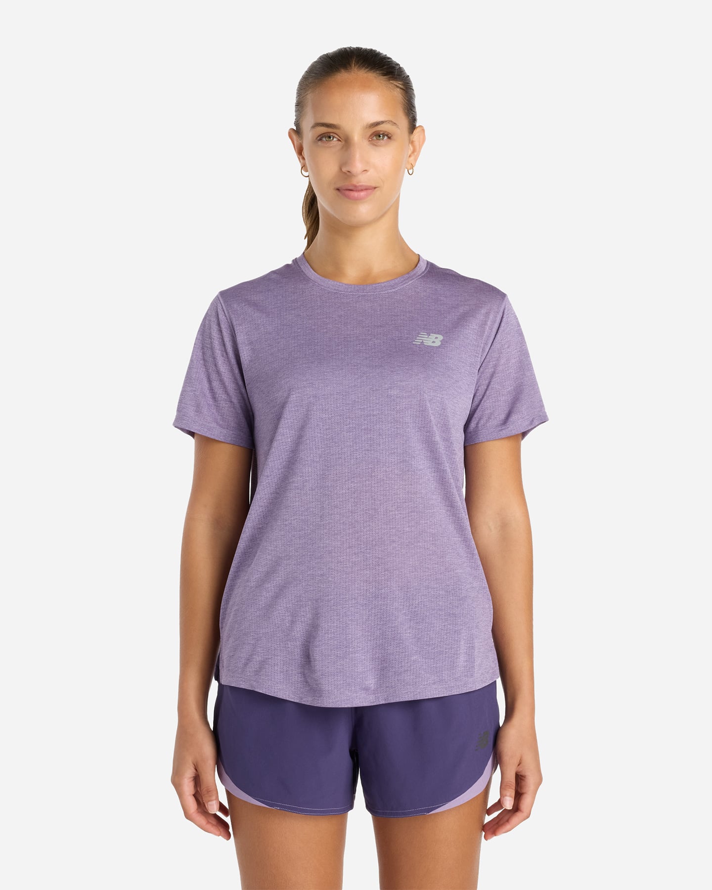 T-shirt running NEW BALANCE ATHLETICS W - Viola - 0 | Cisalfa Sport