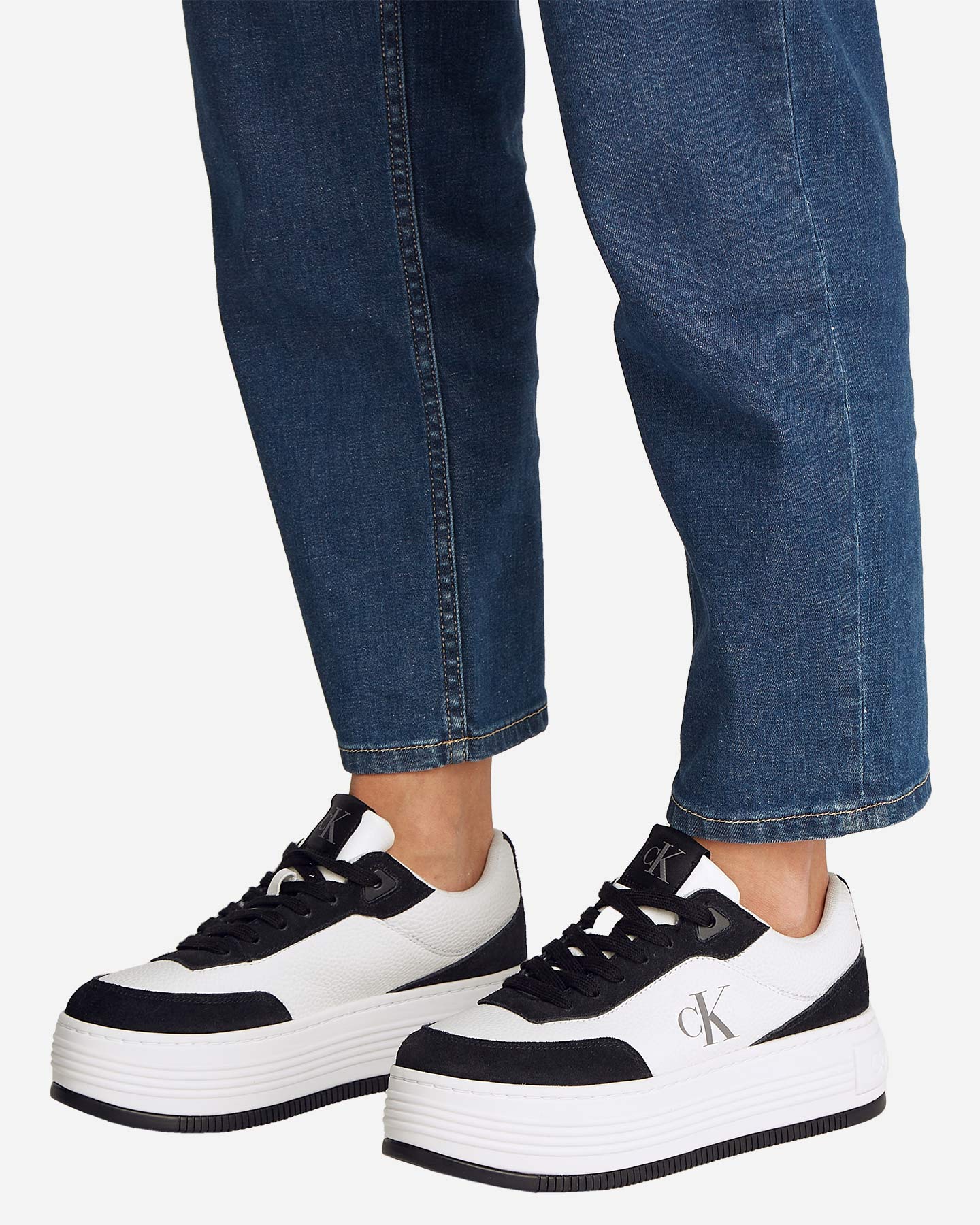 Scarpe sneakers CALVIN KLEIN JEANS BOLD FLATF LOW LACE W - Bianco - 5 | Cisalfa Sport