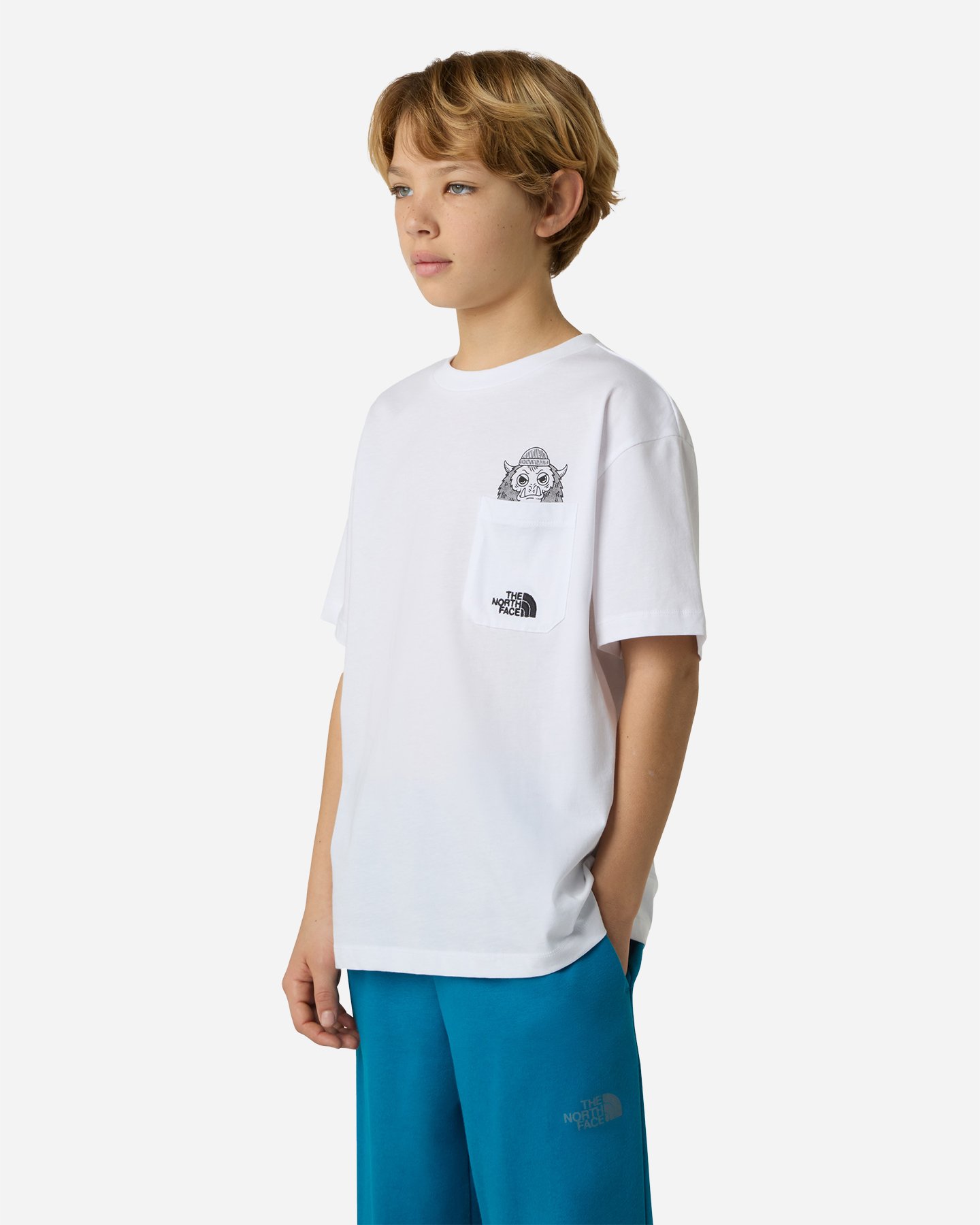 T-shirt THE NORTH FACE POCKET JR - Bianco - 2 | Cisalfa Sport