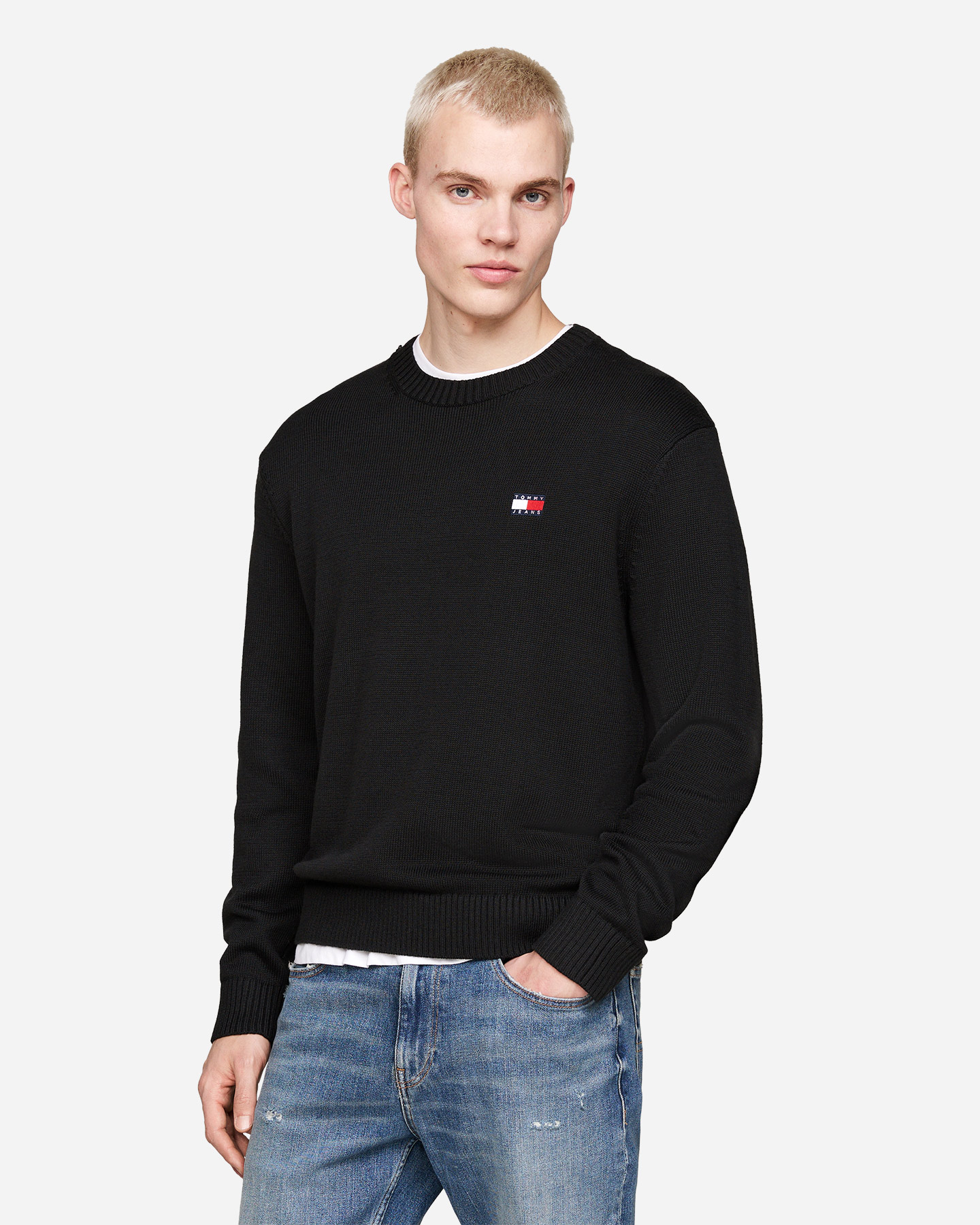 Maglione TOMMY HILFIGER REGULAR BADGE M - Nero - 1 | Cisalfa Sport