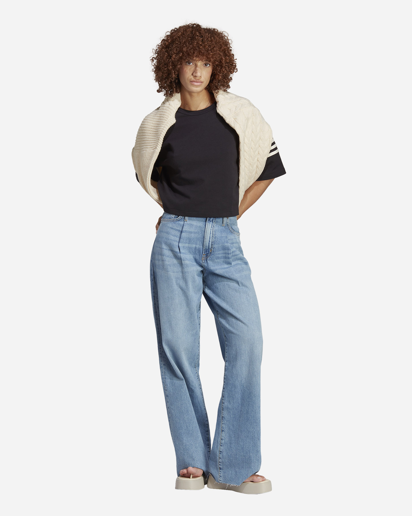 T-shirt ADIDAS ORIGINAL 3STRIPES W - Nero - 5 | Cisalfa Sport