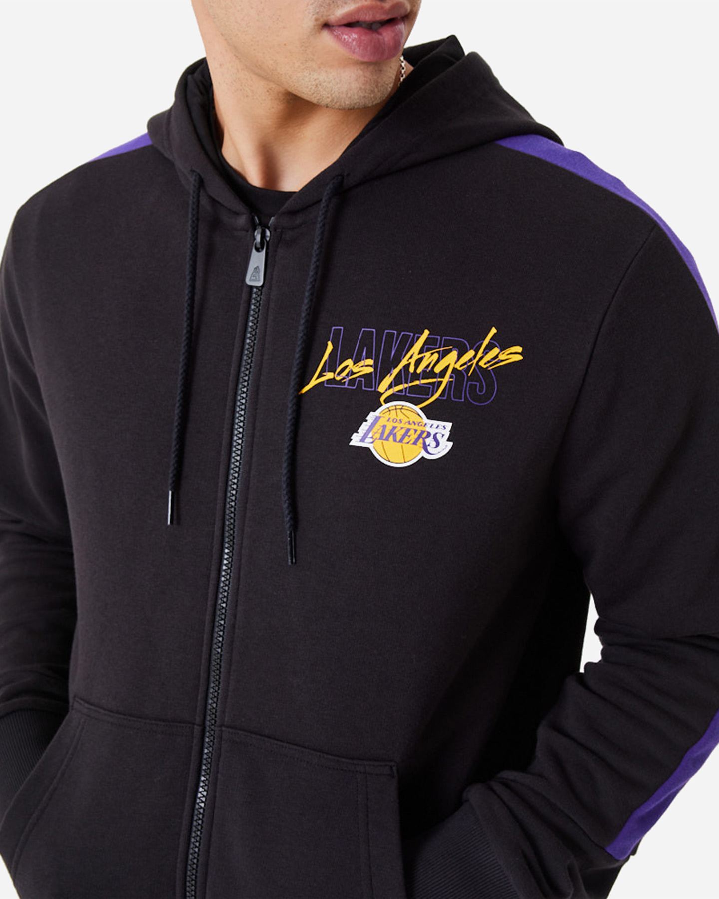 Felpa NEW ERA SCRIPT LA LAKERS  - Nero - 2 | Cisalfa Sport