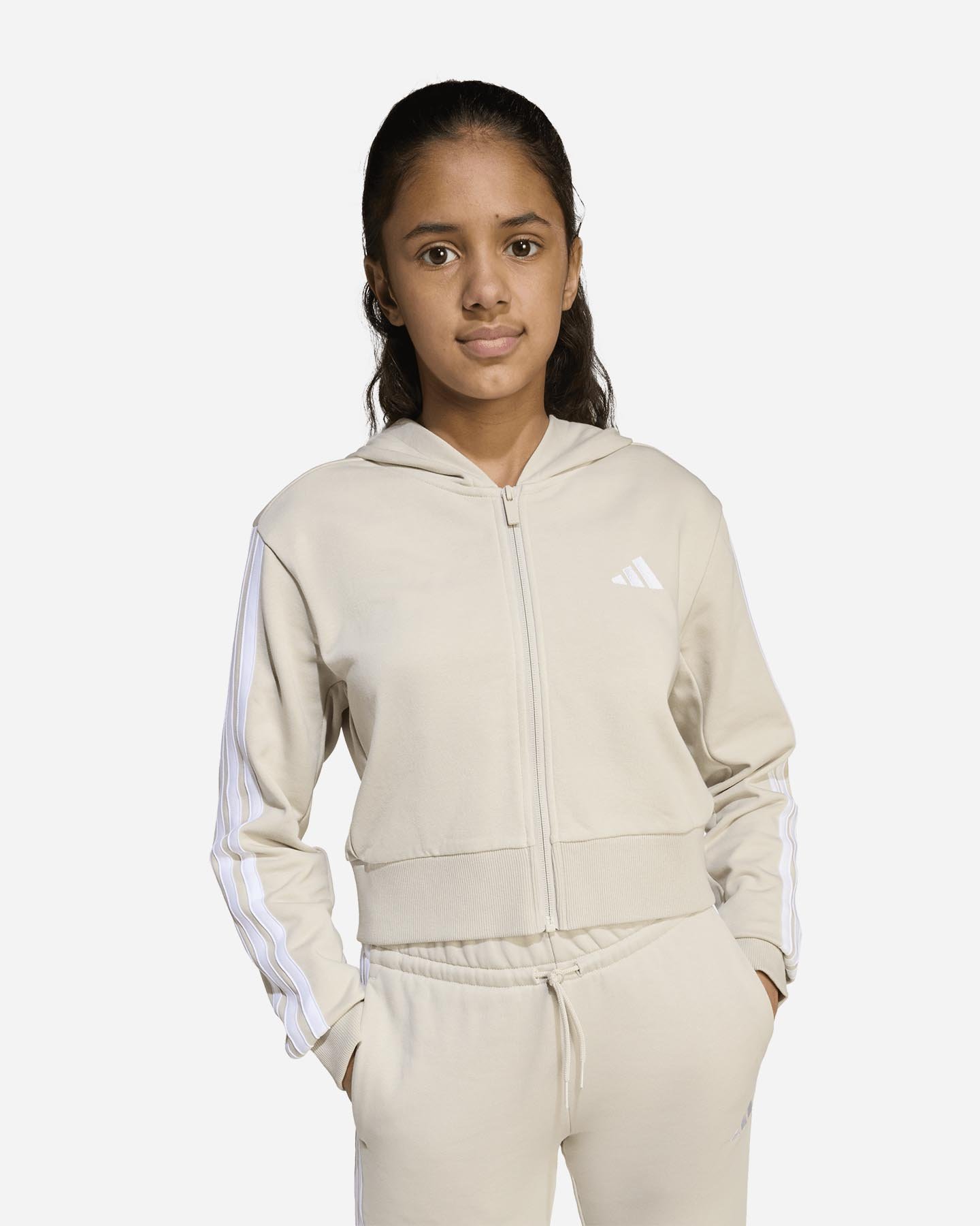 Felpa ADIDAS 3STRIPES JR - Grigio - 2 | Cisalfa Sport