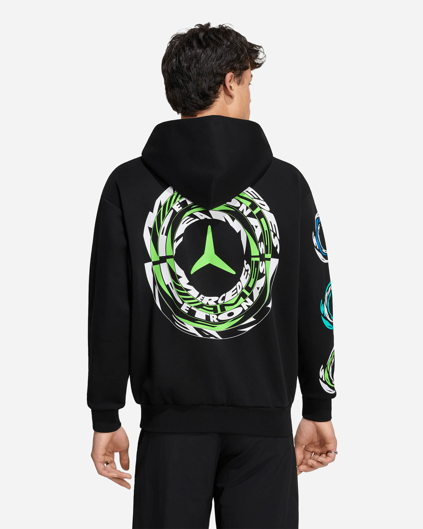 Felpa ADIDAS MERCEDES - AMG PETRONAS FORMULA 1 TEAM LIGHTS ON M - Nero - 3 | Cisalfa Sport