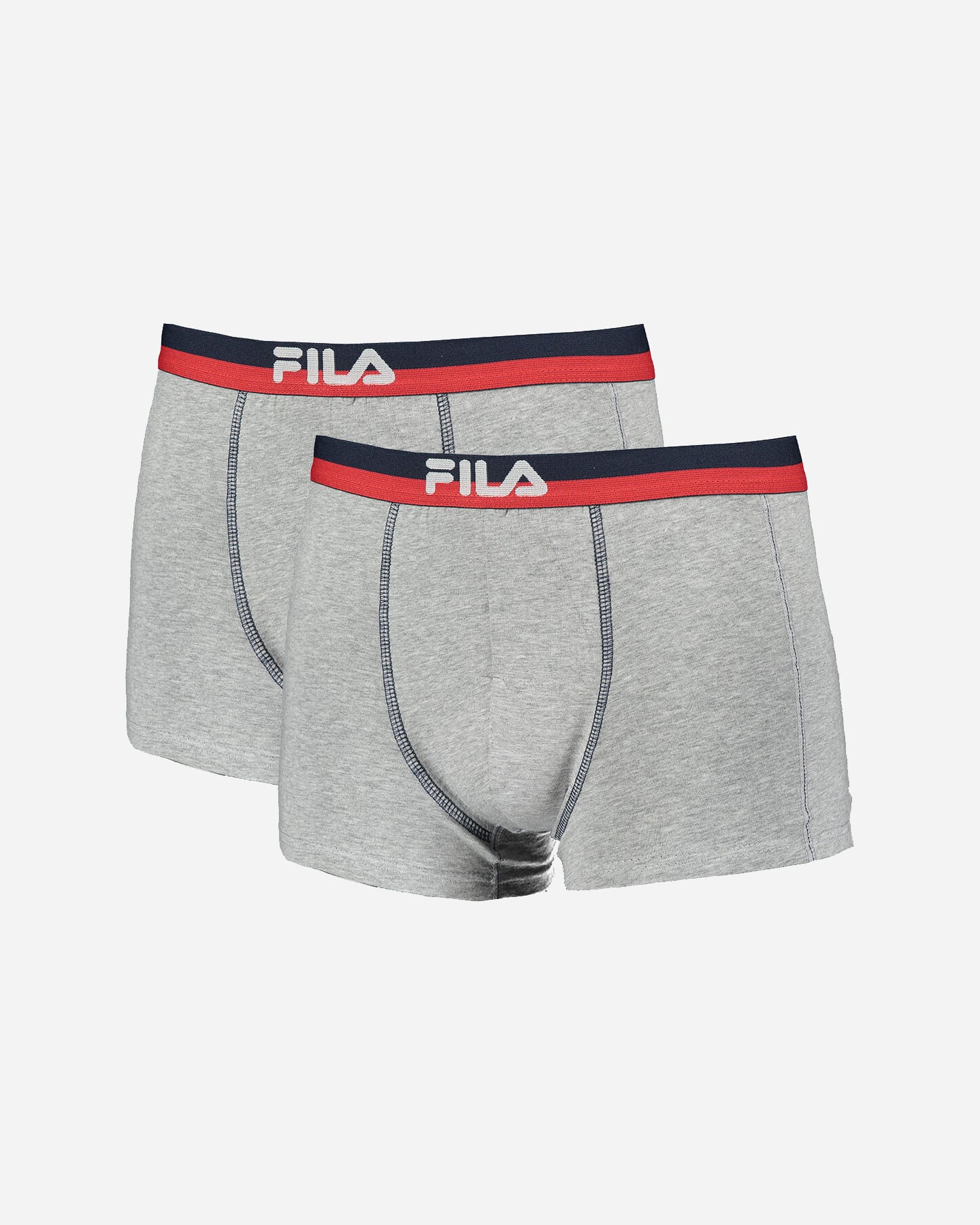 Boxer intimo FILA 2PACK BOXER LOGO M - Grigio - 0 | Cisalfa Sport
