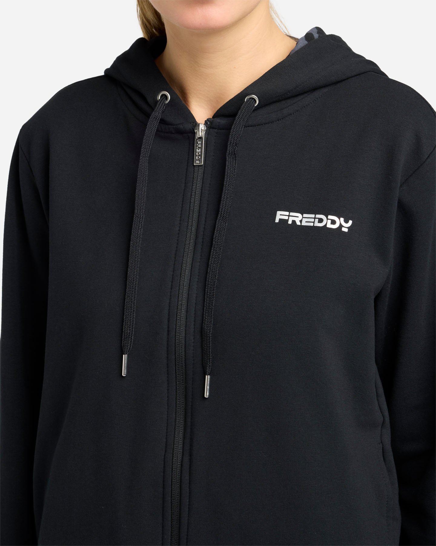 Felpa FREDDY CROP SMALL LOGO W - Nero - 5 | Cisalfa Sport