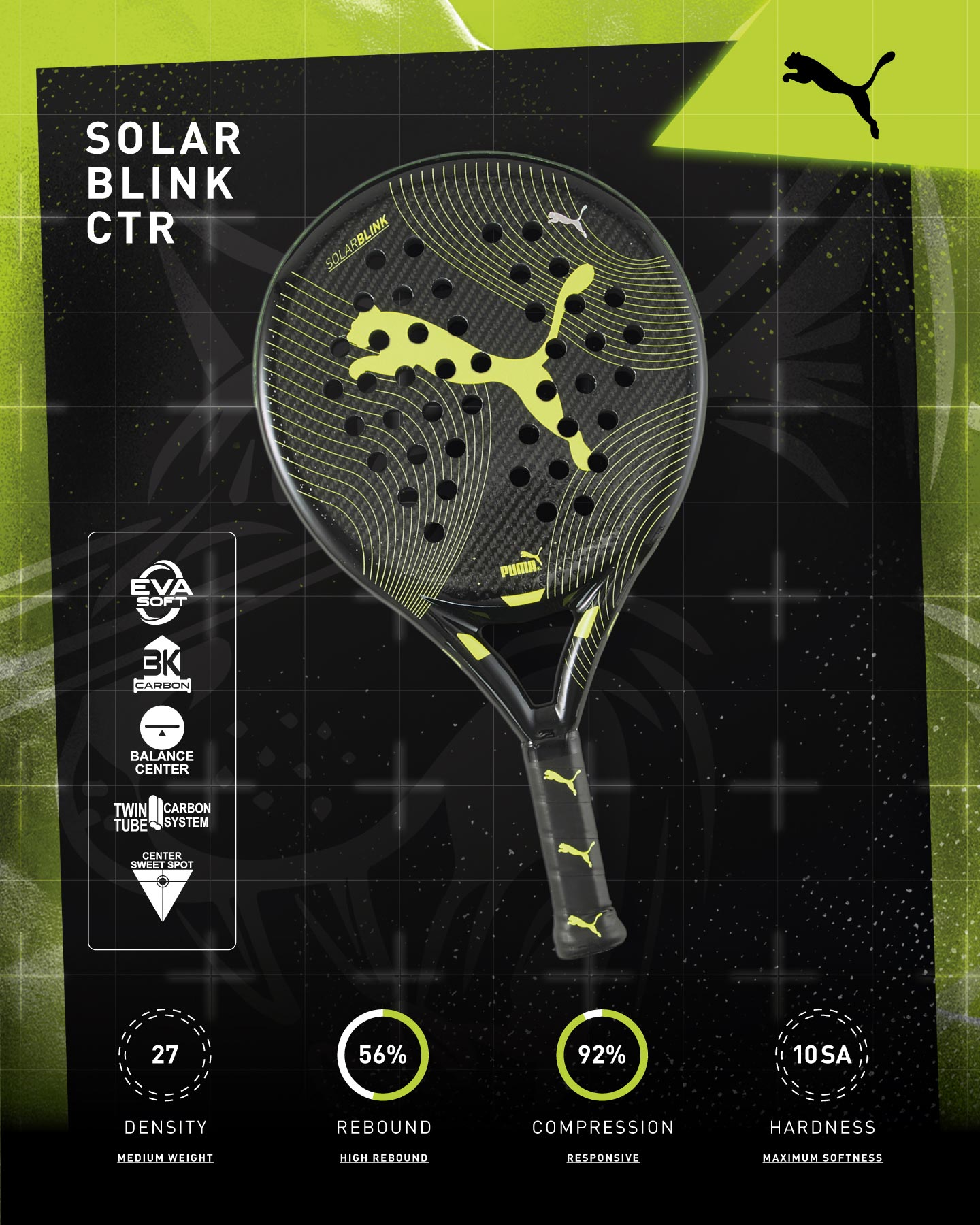 Racchetta padel principiante PUMA SOLAR BLINK CTR PADEL  - 4 | Cisalfa Sport