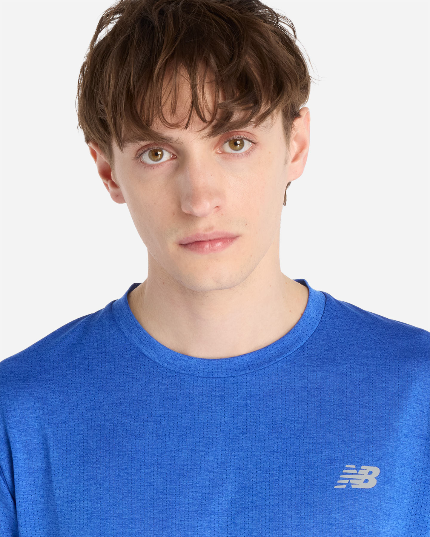 T-shirt running NEW BALANCE ATLETHICS M - Blu - 3 | Cisalfa Sport