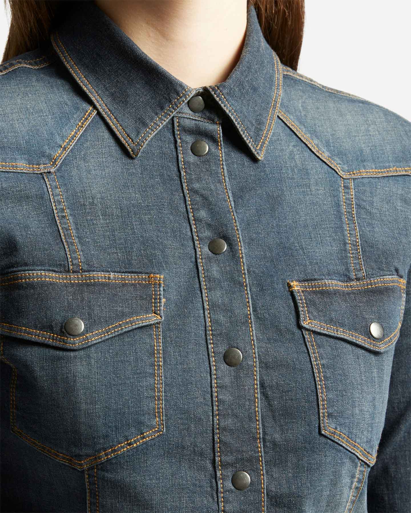 Camicia DACK'S ESSENTIAL W - Denim - 4 | Cisalfa Sport