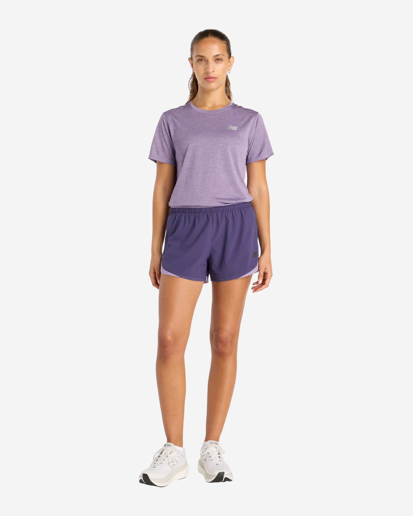 T-shirt running NEW BALANCE ATHLETICS W - Viola - 3 | Cisalfa Sport