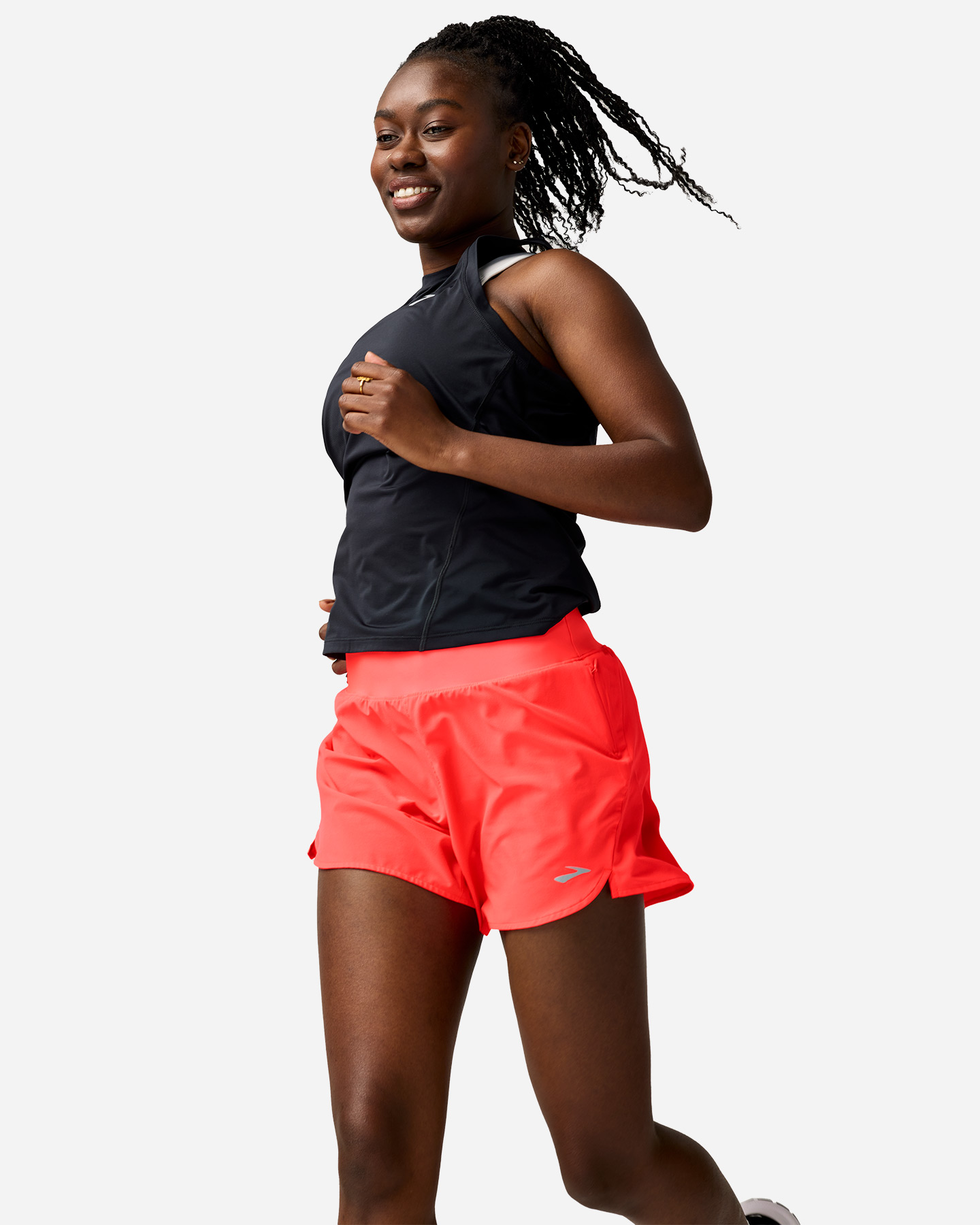 Short running BROOKS CHASER W - Rosso - 3 | Cisalfa Sport