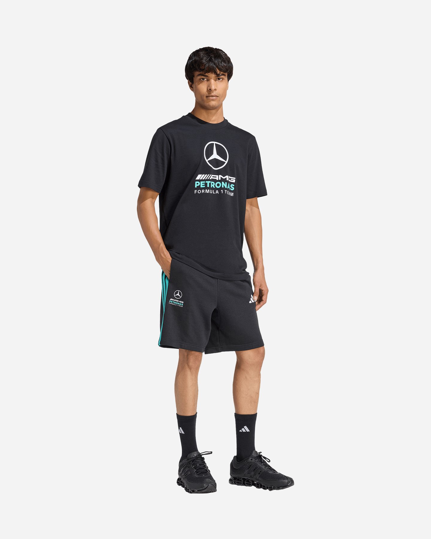 Pantaloncini ADIDAS MERCEDES DNA M - Nero - 2 | Cisalfa Sport