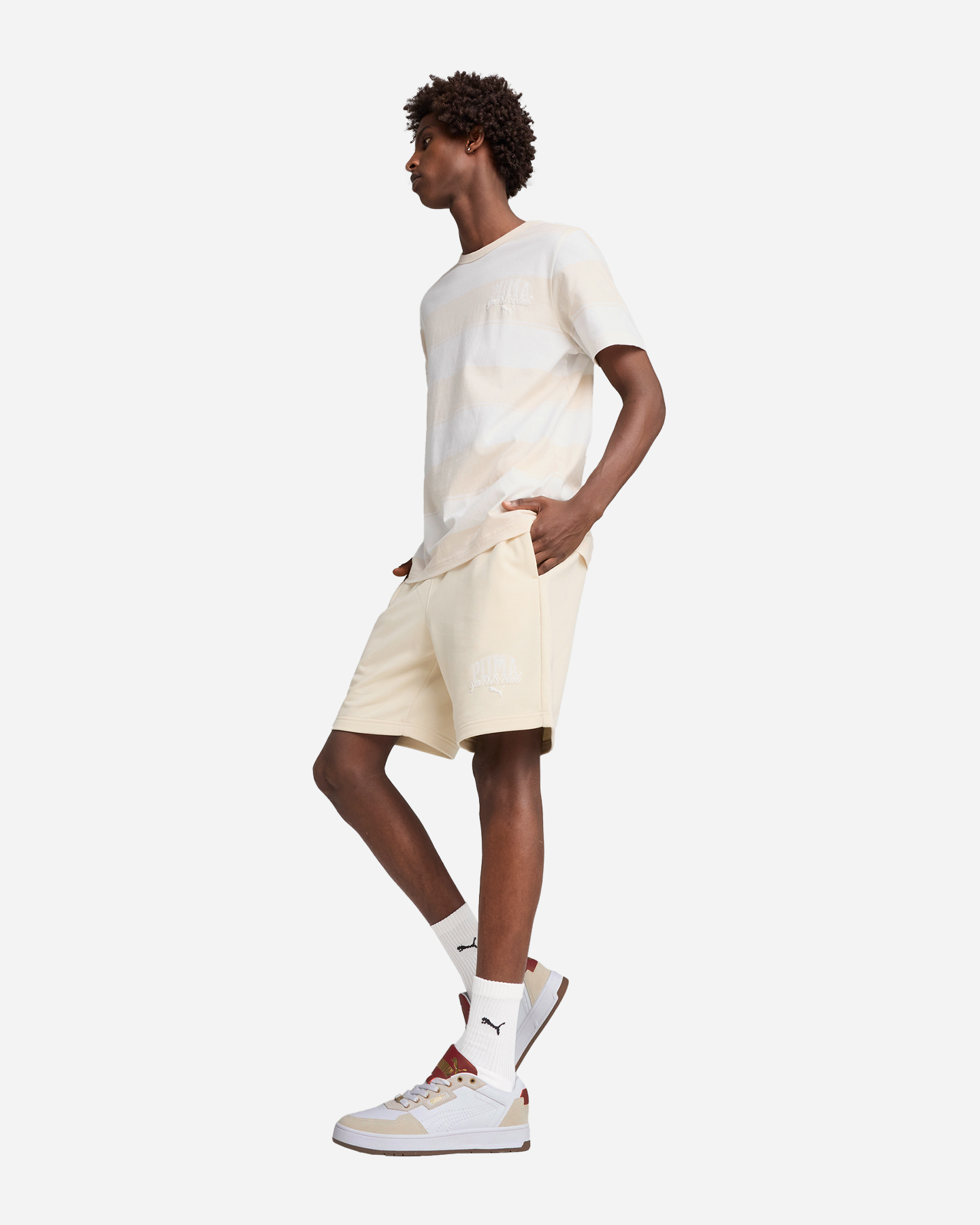 T-shirt PUMA CLASSIC STRIPES M - Bianco - 4 | Cisalfa Sport