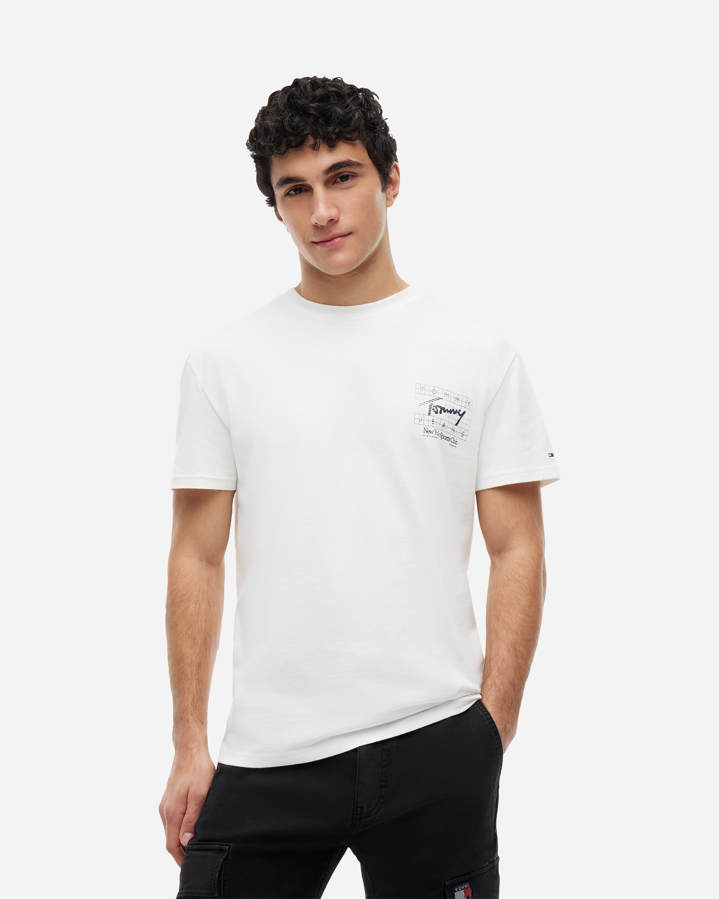 T-shirt TOMMY HILFIGER BACK LOGO SIGNATURE M - Bianco - 1 | Cisalfa Sport