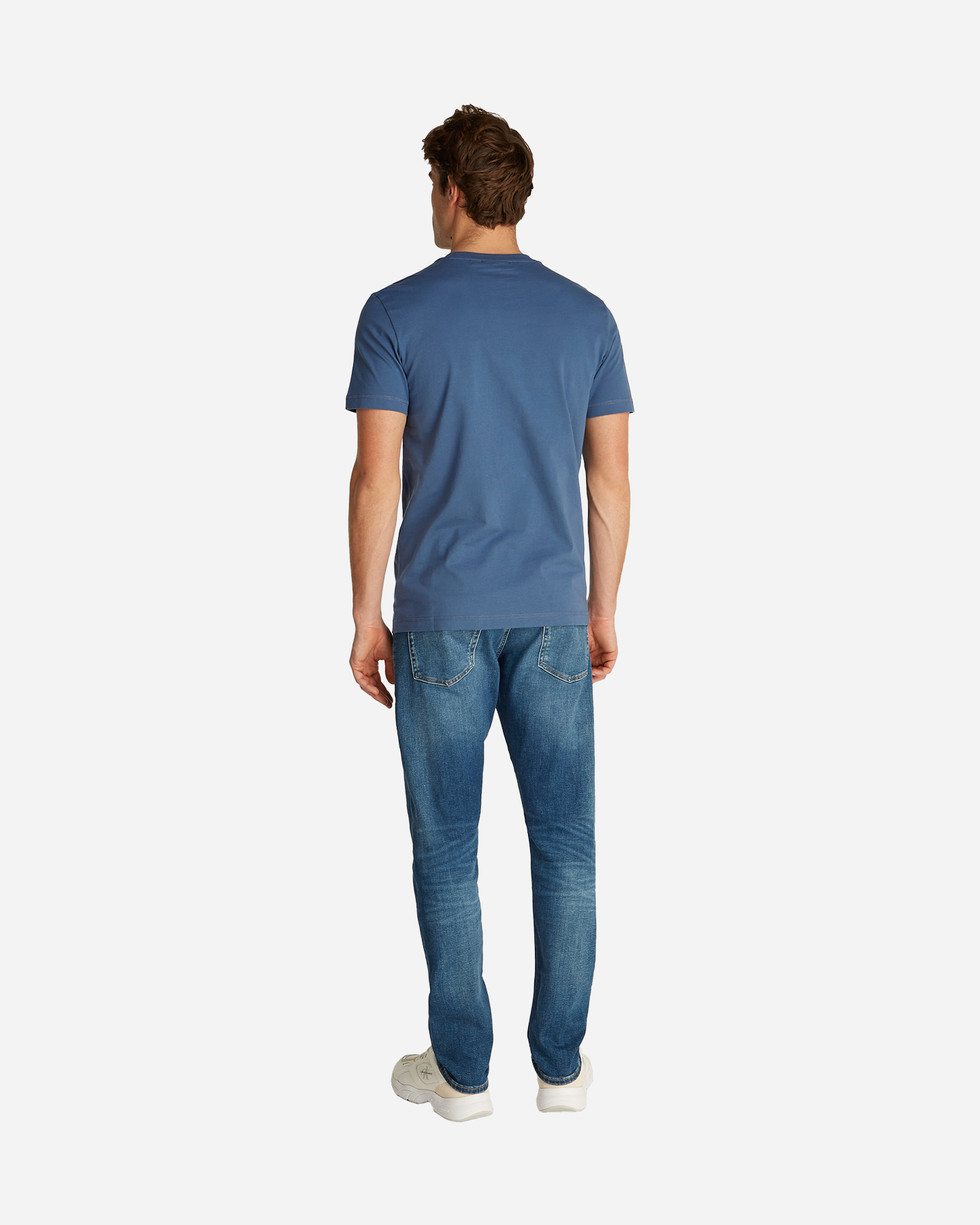 T-shirt CALVIN KLEIN JEANS MONOLOGO M - Blu - 4 | Cisalfa Sport