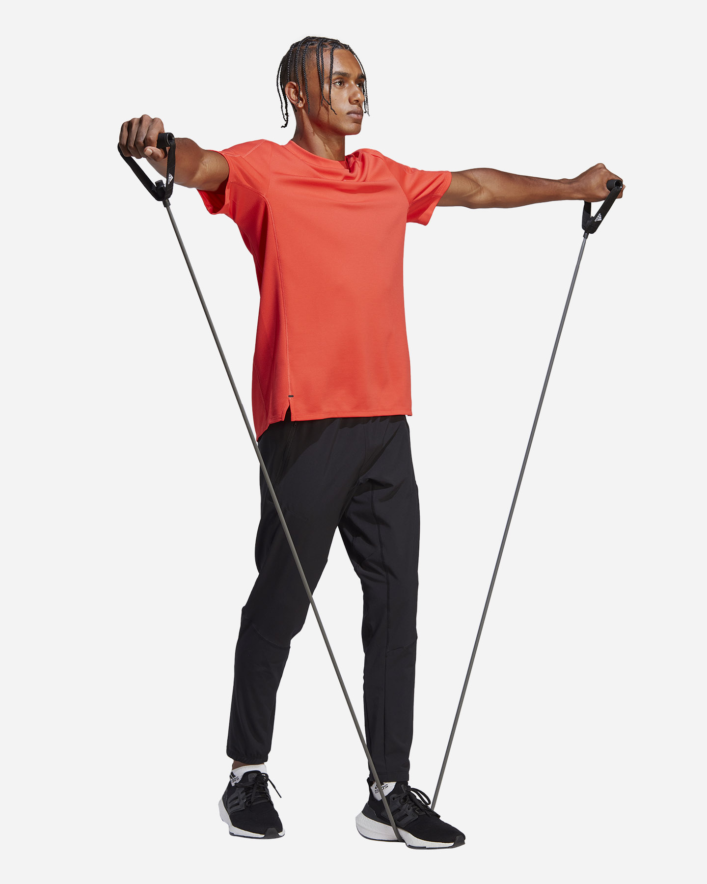 T-shirt training ADIDAS BASIC M - Rosso - 5 | Cisalfa Sport