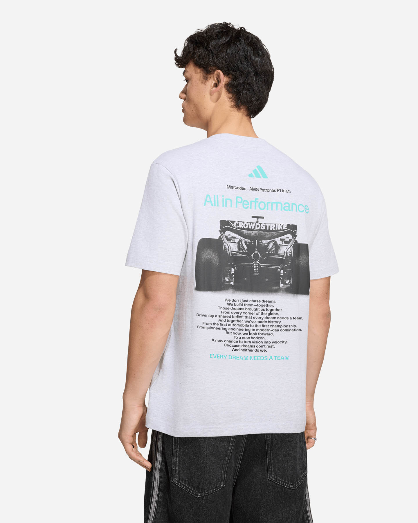 T-shirt ADIDAS MERCEDES - AMG PETRONAS FORMULA 1 TEAM GRAPHIC M - Bianco - 3 | Cisalfa Sport