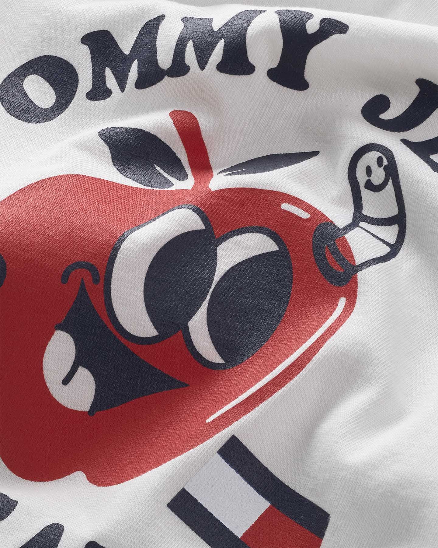 T-shirt TOMMY HILFIGER LOGO APPLE M - Bianco - 2 | Cisalfa Sport