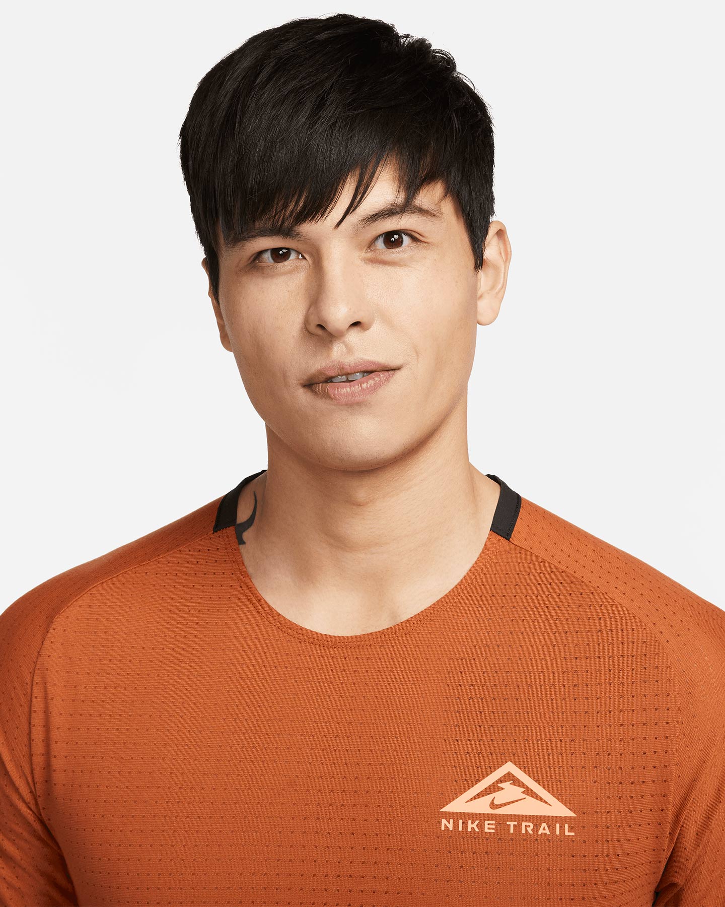 T-shirt running NIKE DRI FIT SOLAR CHASE M - Marrone - 2 | Cisalfa Sport