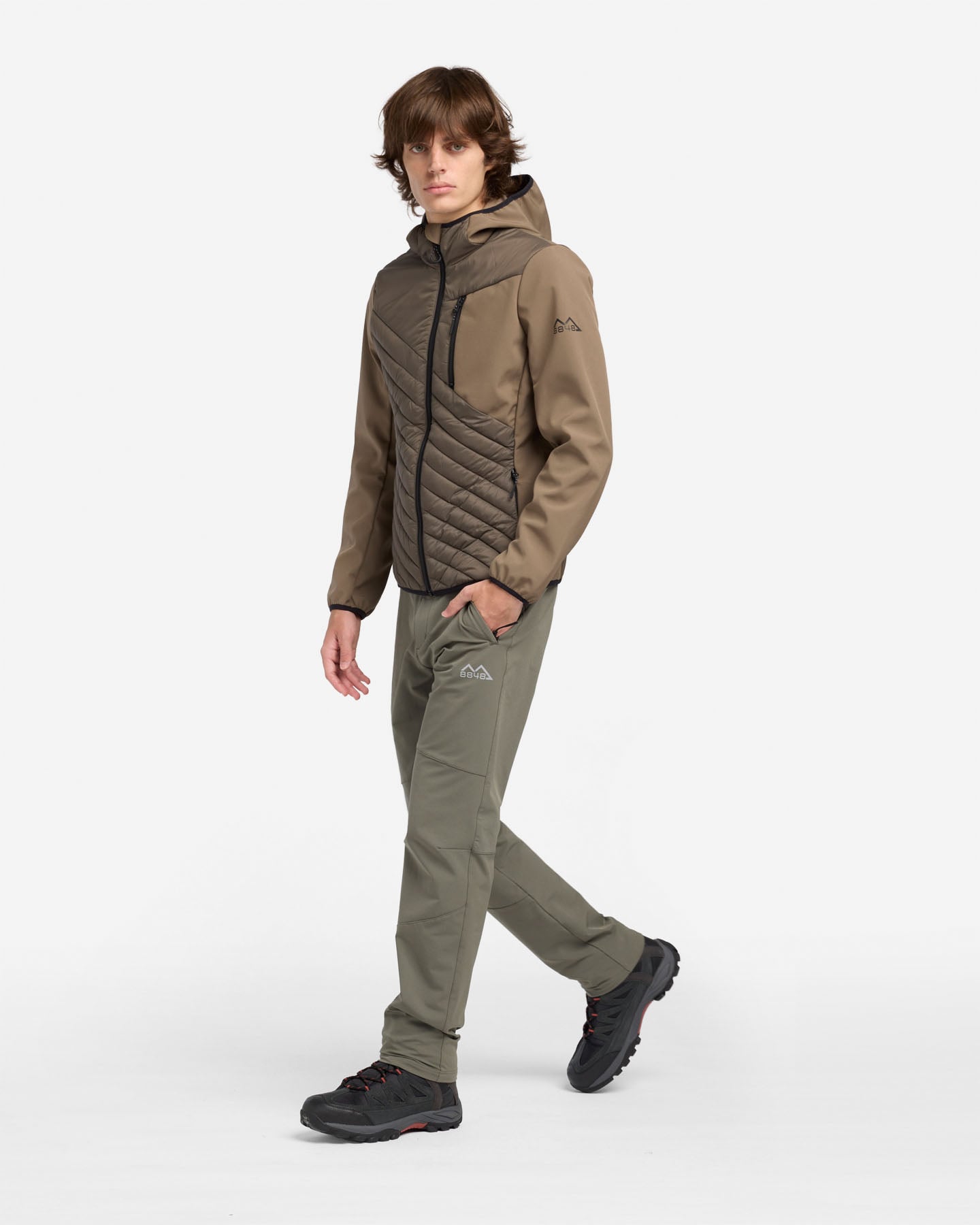 Giacca outdoor 8848 HYBRID M - Marrone - 2 | Cisalfa Sport