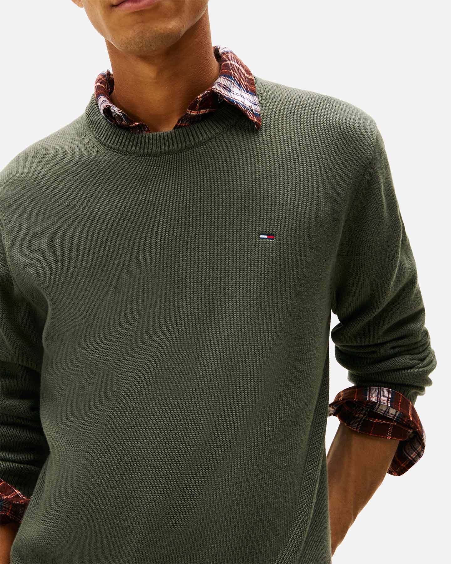 Maglione TOMMY HILFIGER ESSENTIAL M - Verde - 4 | Cisalfa Sport