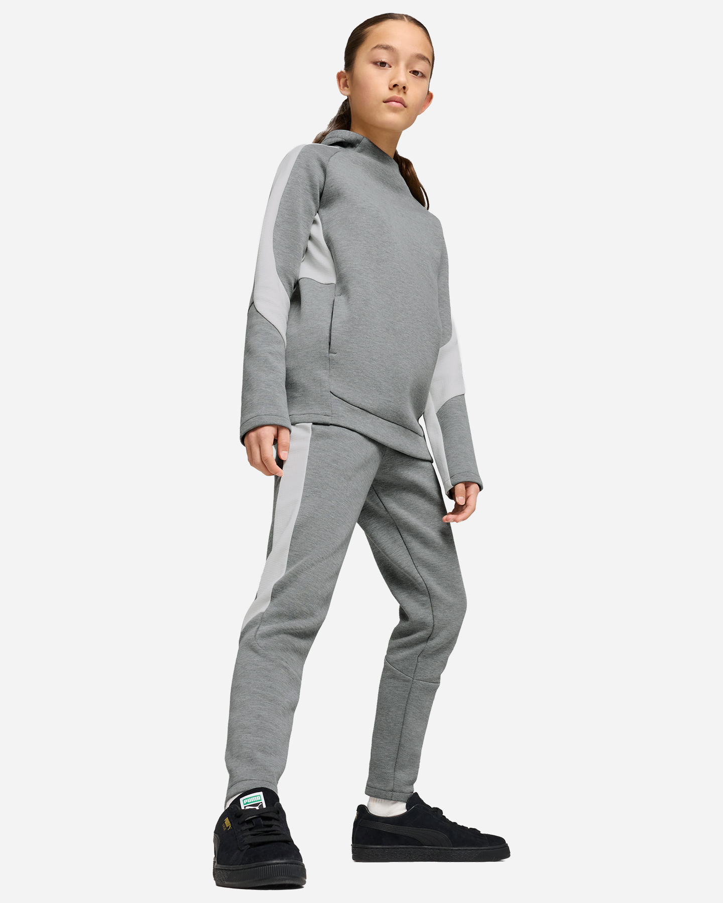 Abbigliamento calcio PUMA TEAMEVOSTRIPE JR - Grigio - 3 | Cisalfa Sport