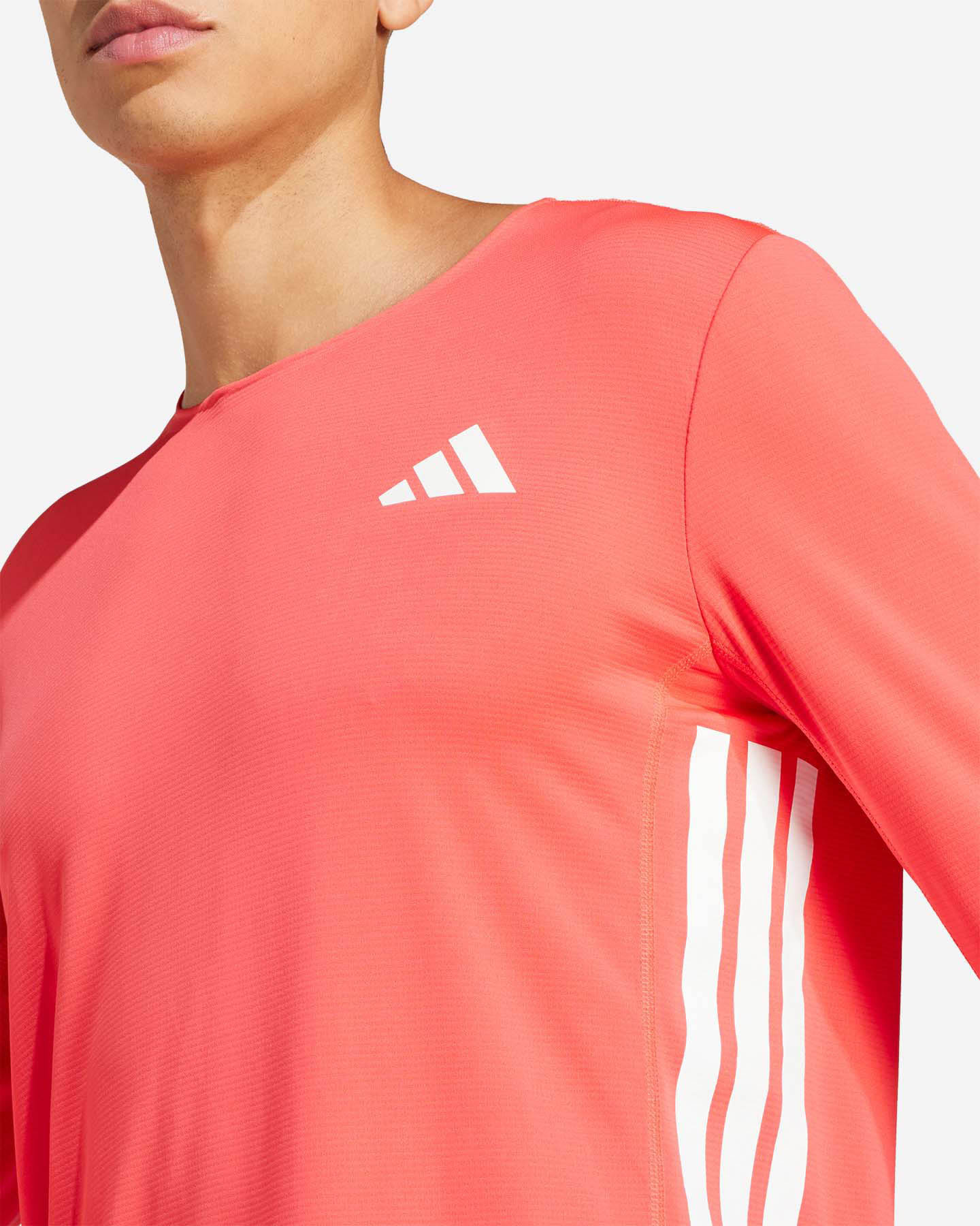 Maglia running ADIDAS ADIZERO L M - Rosso - 4 | Cisalfa Sport