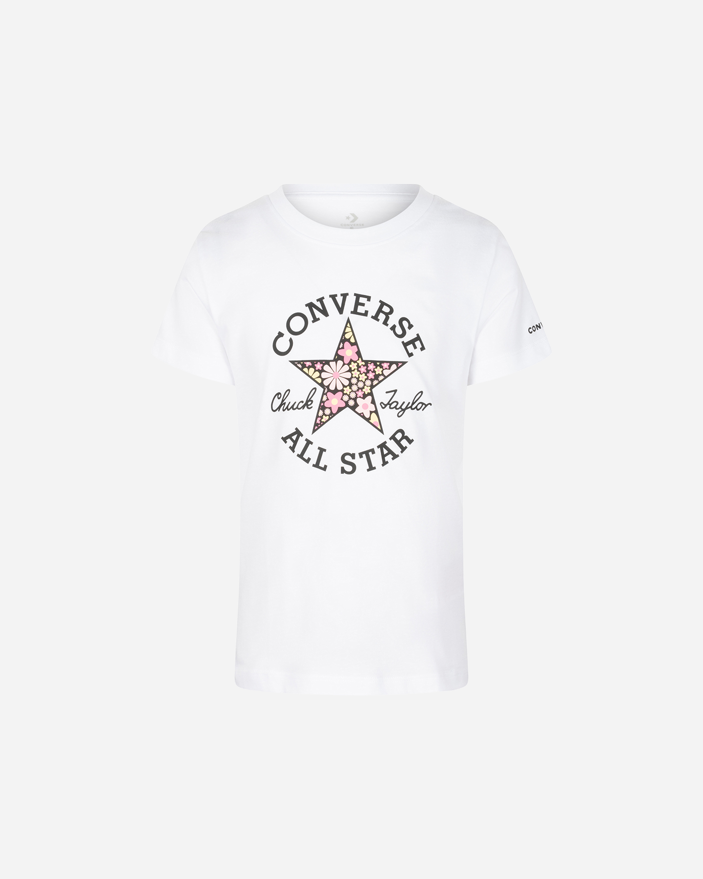 T-shirt CONVERSE FLORAL LOGO JR - Bianco - 0 | Cisalfa Sport