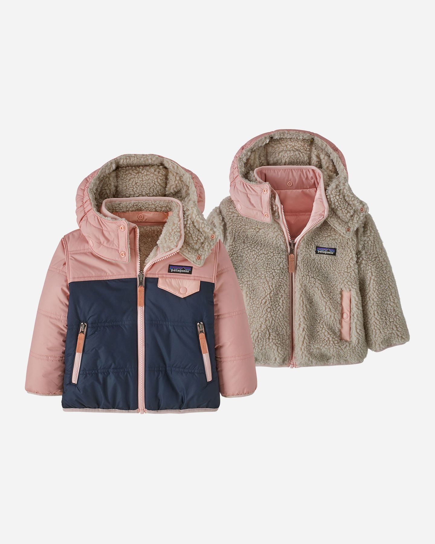 Giacca outdoor PATAGONIA REVERSIBLE TRIBBLES JR - Rosa - 3 | Cisalfa Sport