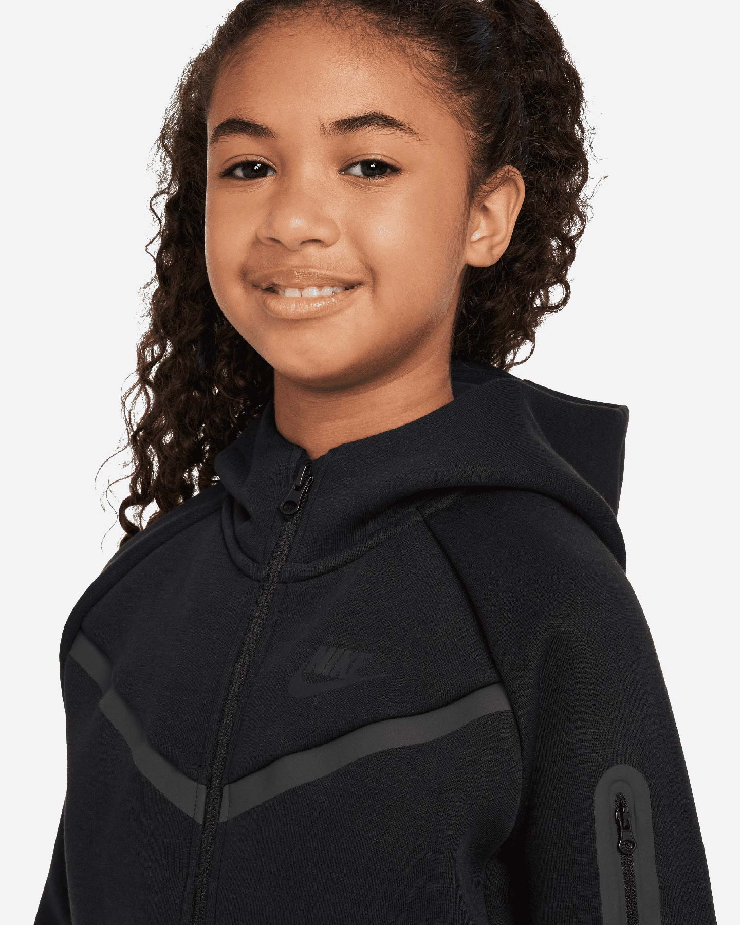 Felpa NIKE TECH FLEECE 2 JR - Nero - 2 | Cisalfa Sport