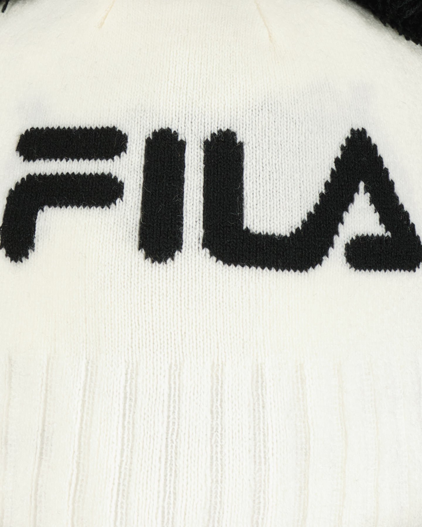 Berretto FILA LOGO DOUBLE PON JR - Bianco - 2 | Cisalfa Sport