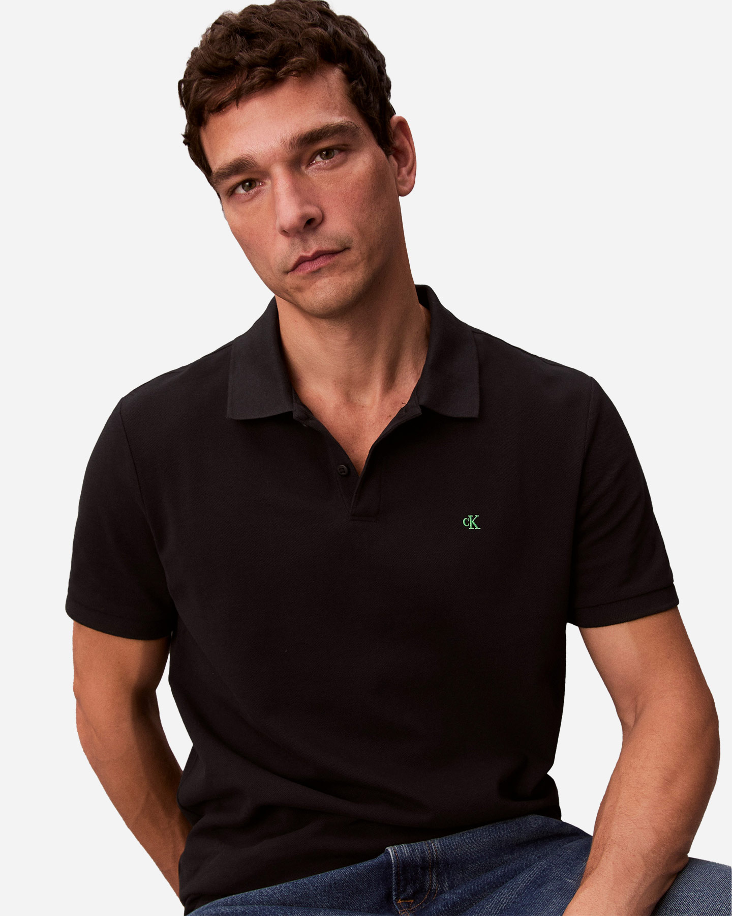 Polo CALVIN KLEIN JEANS SMALL LOGO M - Nero - 4 | Cisalfa Sport