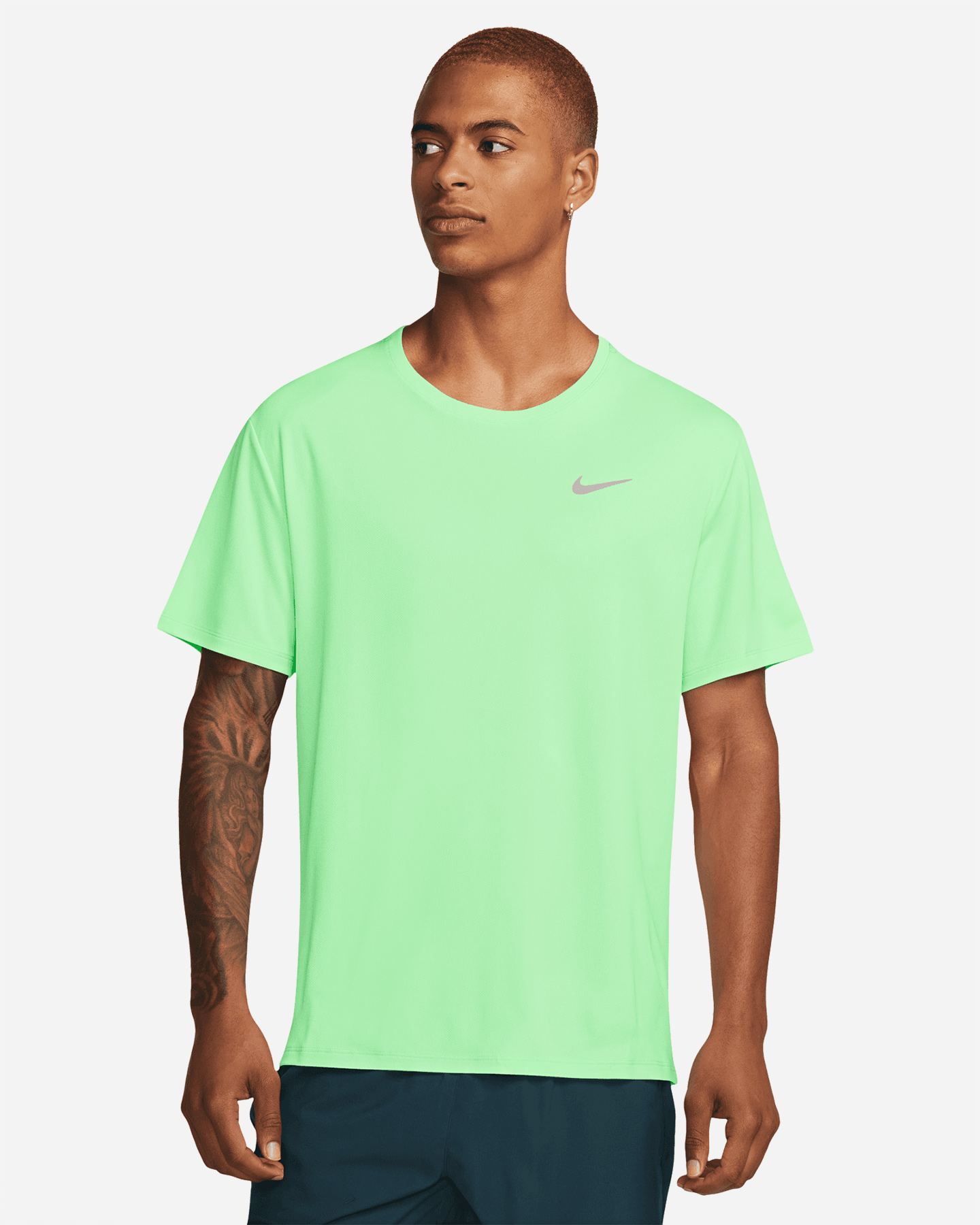T-shirt running NIKE MILER M - Verde - 0 | Cisalfa Sport