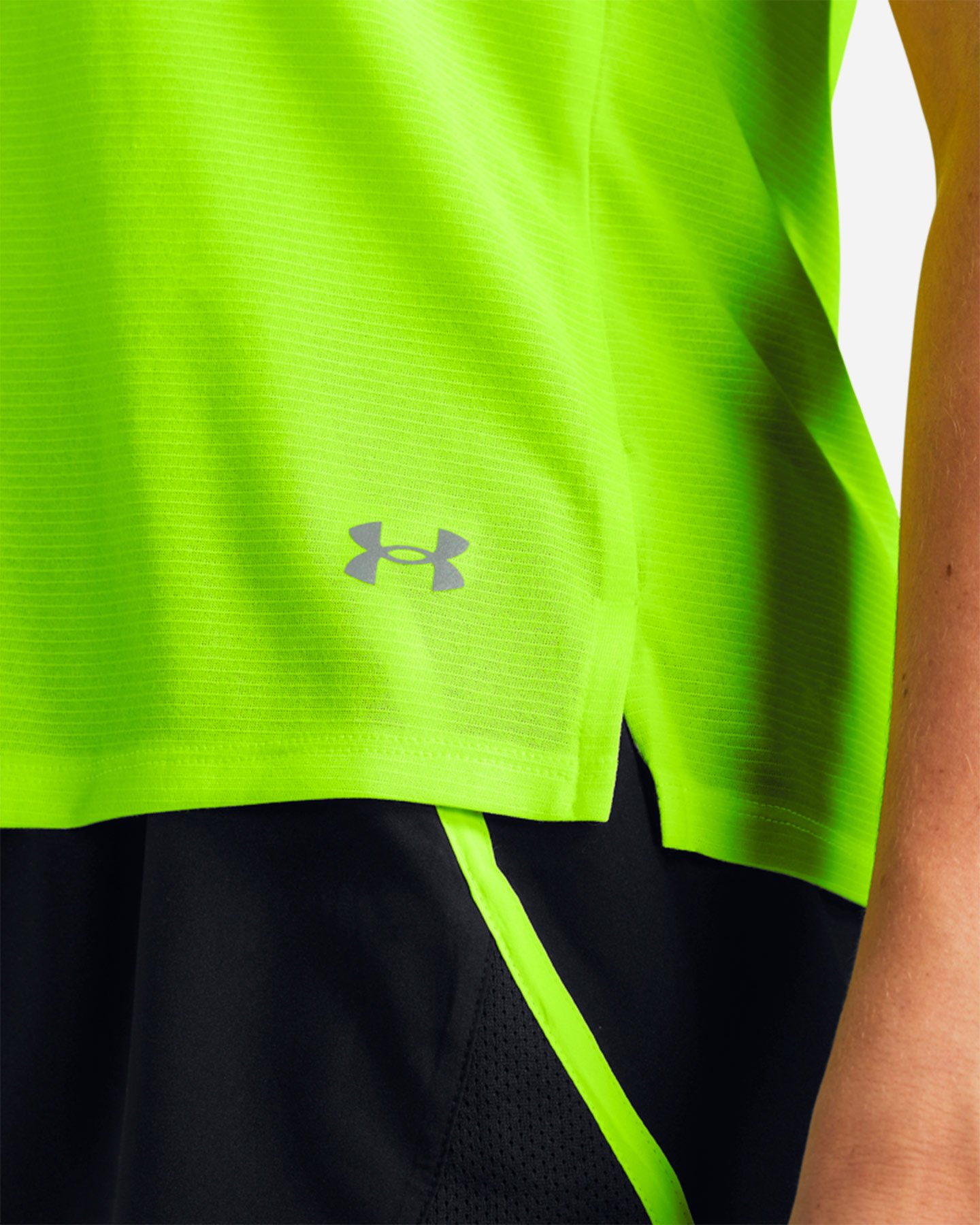 T-shirt running UNDER ARMOUR STREAKER W - Giallo - 4 | Cisalfa Sport