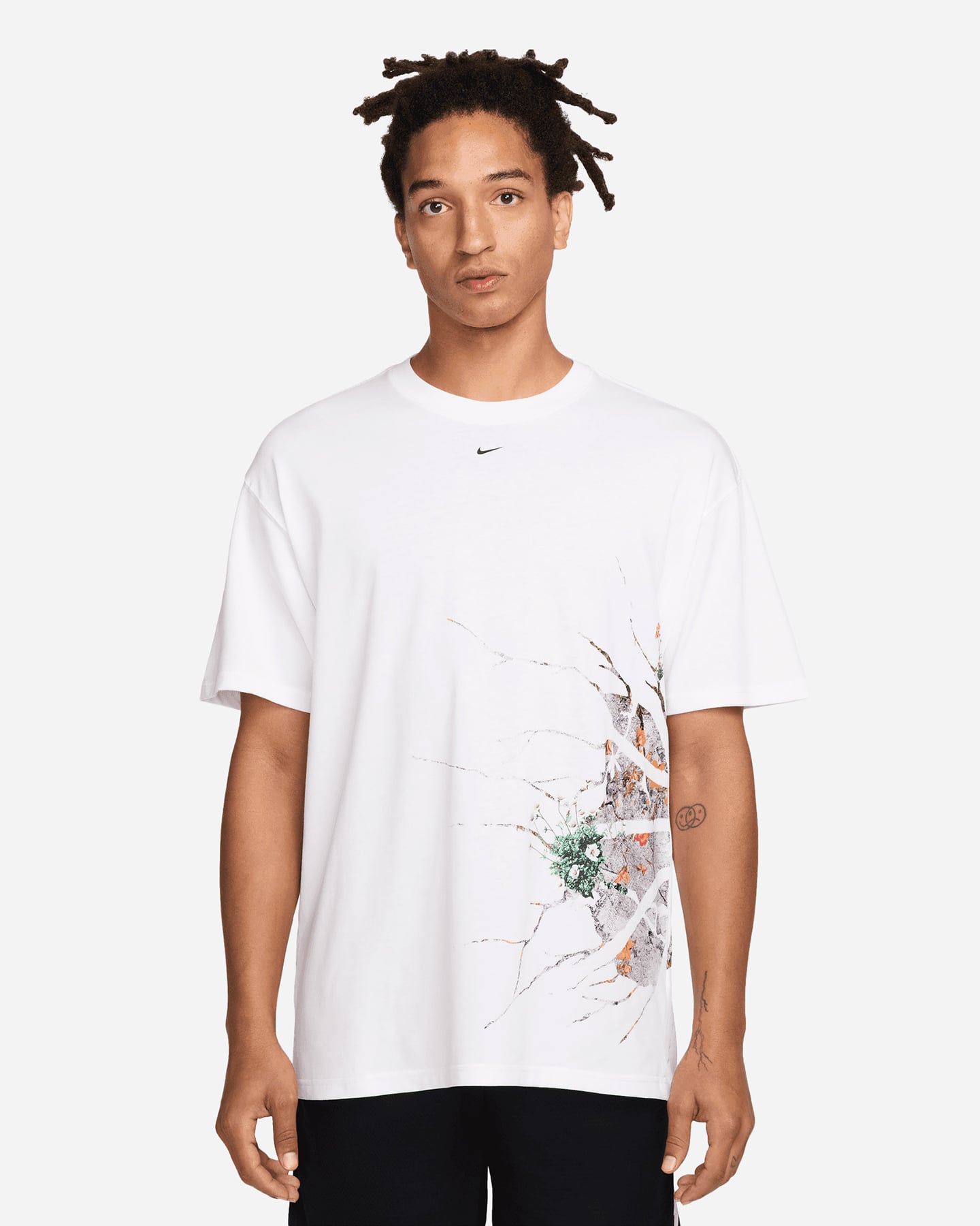 T-shirt NIKE BASKET WALL FLOWERS M - Bianco - 0 | Cisalfa Sport