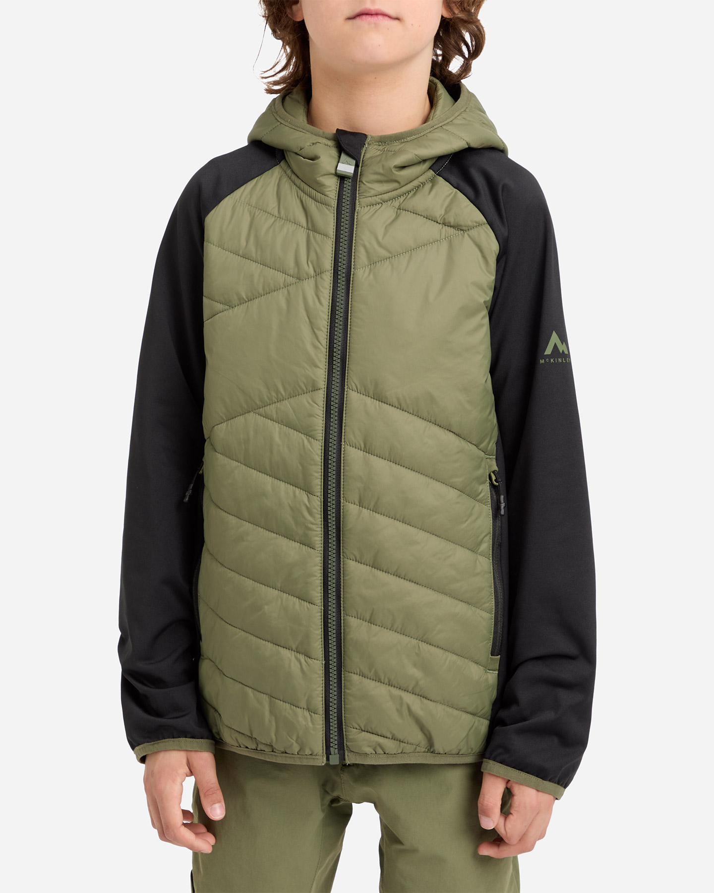 Giacca outdoor MCKINLEY SAGAN HYBRID JR - Verde - 1 | Cisalfa Sport