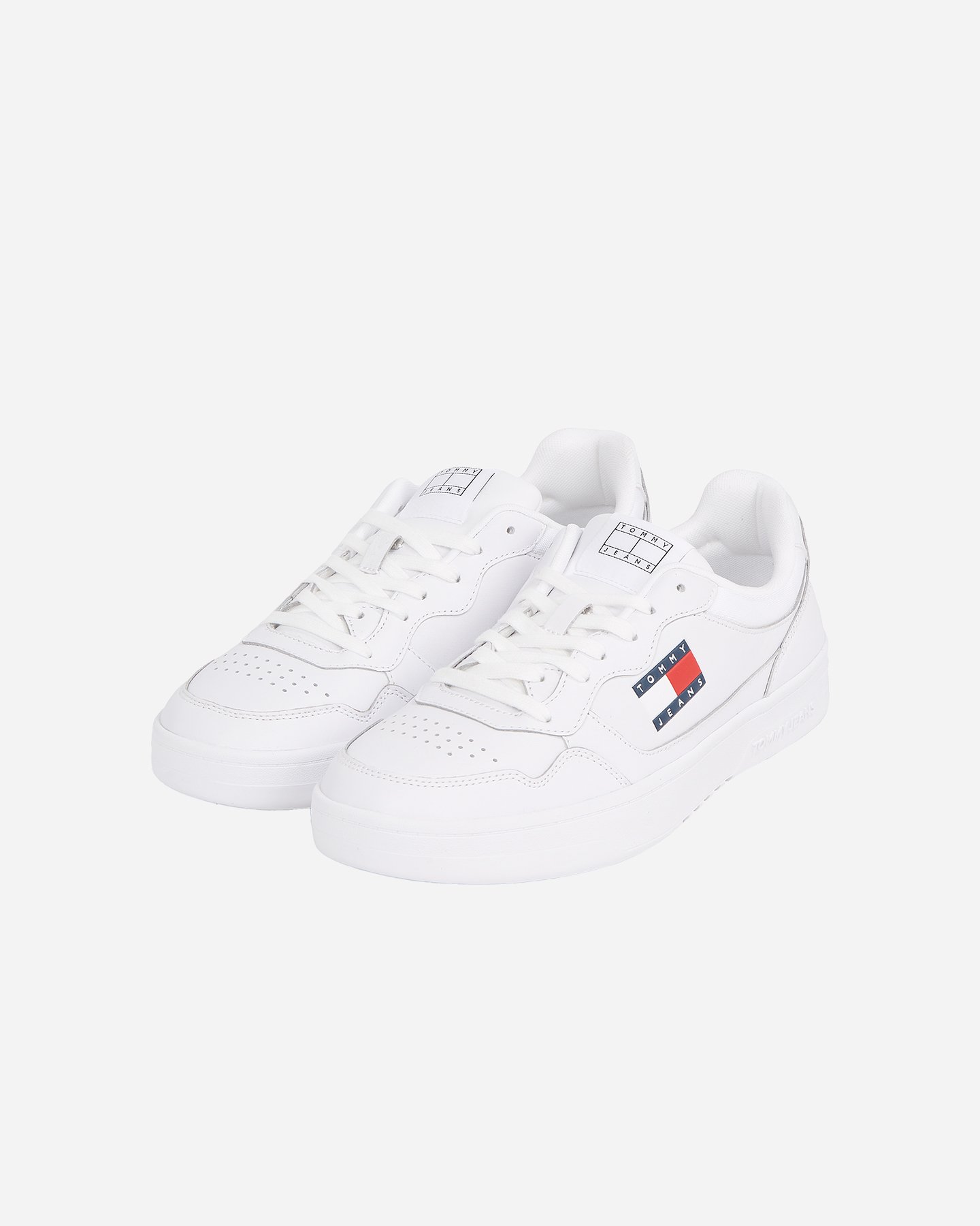 Scarpe sneakers TOMMY HILFIGER CUPSOLE LEATHER M - Bianco - 1 | Cisalfa Sport