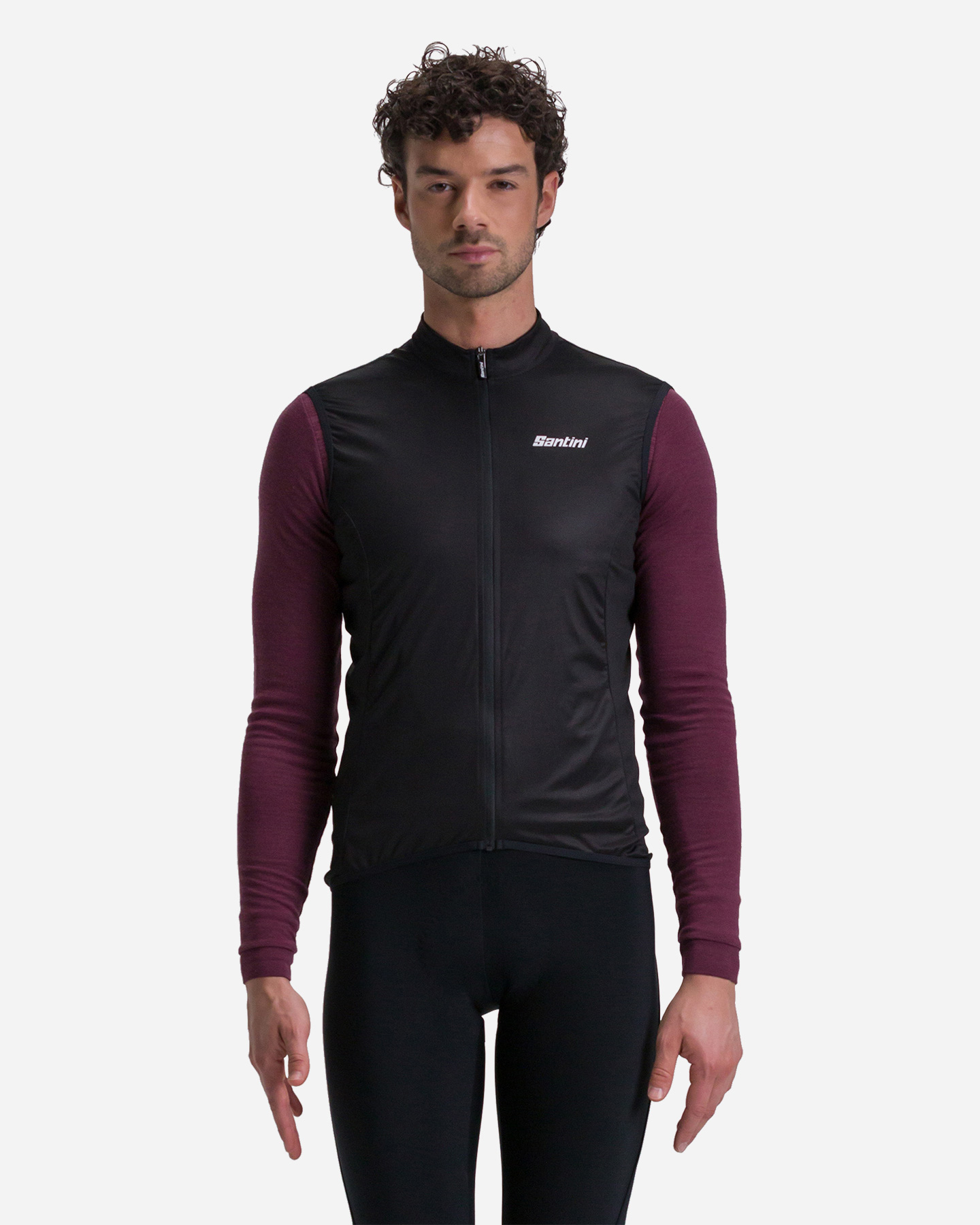 Giacca ciclismo SANTINI NEBULA M - Nero - 3 | Cisalfa Sport