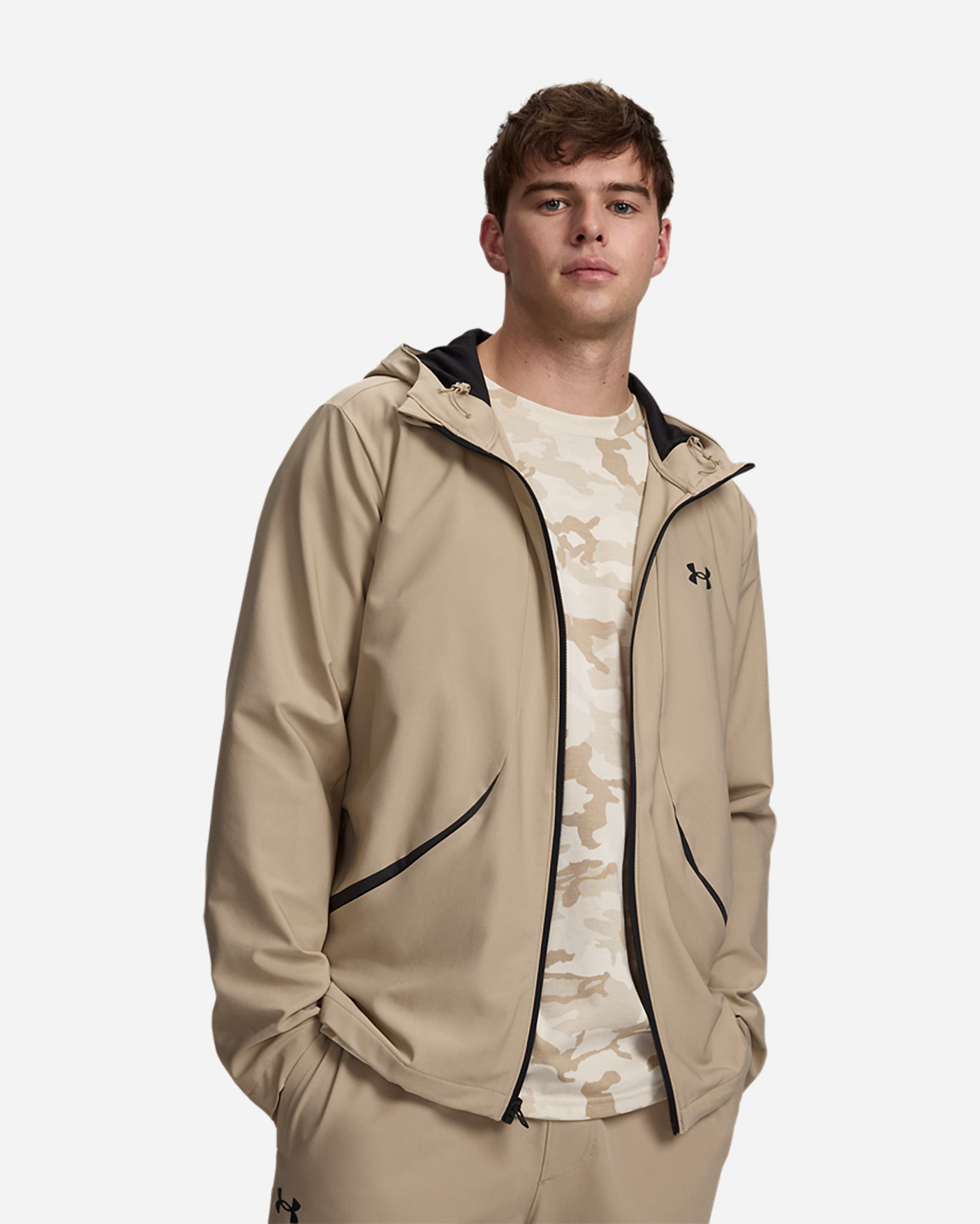 Felpa UNDER ARMOUR UNSTOPPABLE M - Beige - 0 | Cisalfa Sport