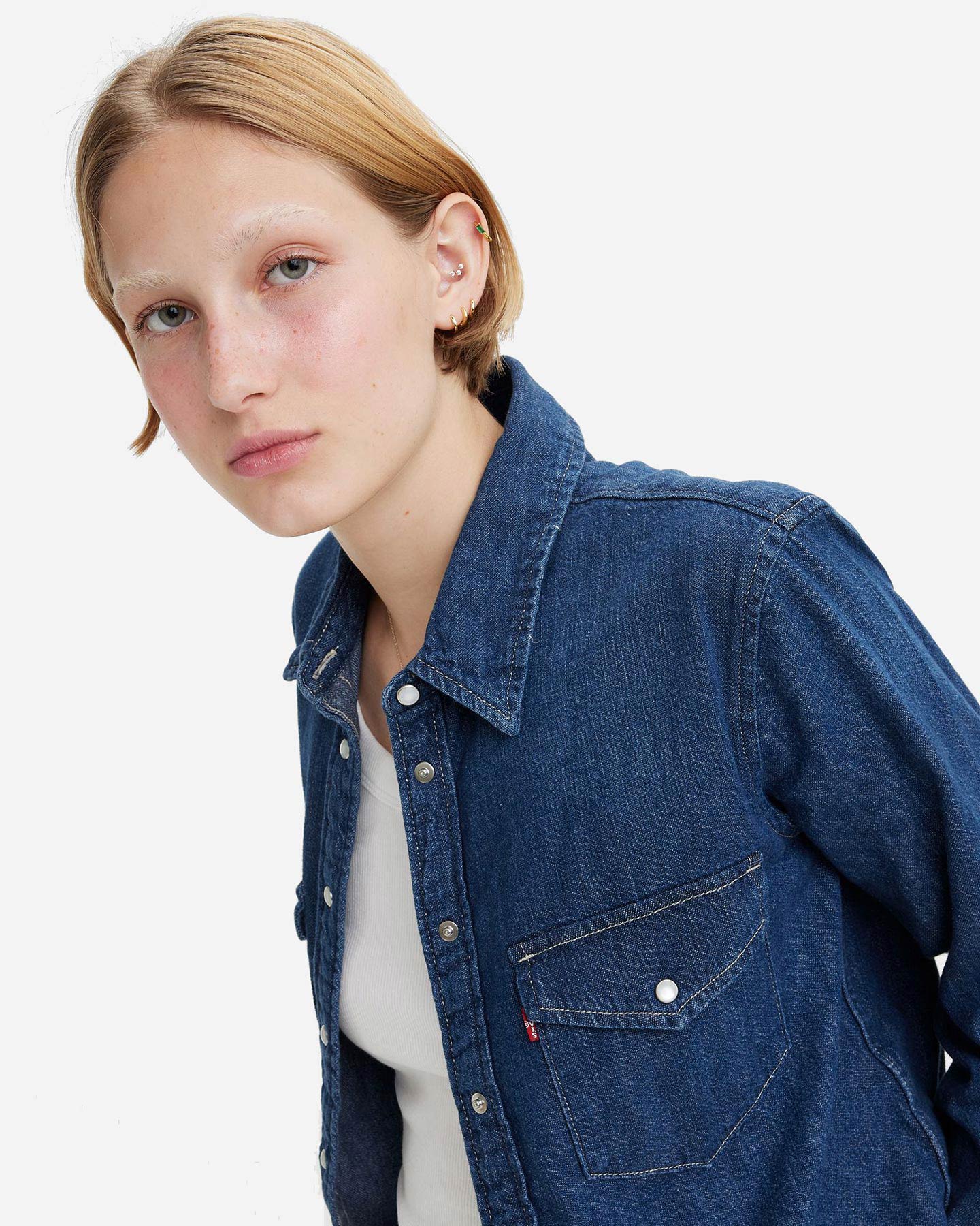 Camicia LEVI'S ESSENTIAL WESTERN W - Denim - 2 | Cisalfa Sport