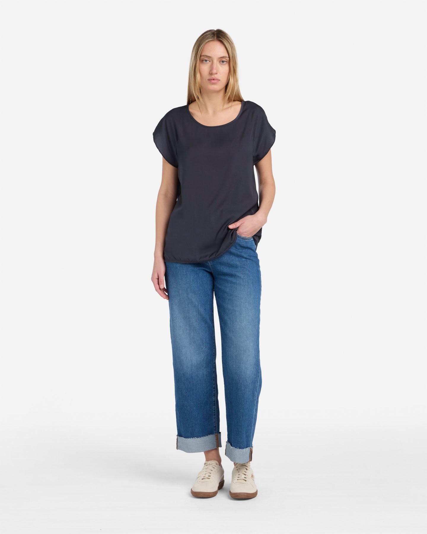 T-shirt DACK'S ESSENTIAL W - Blu - 4 | Cisalfa Sport