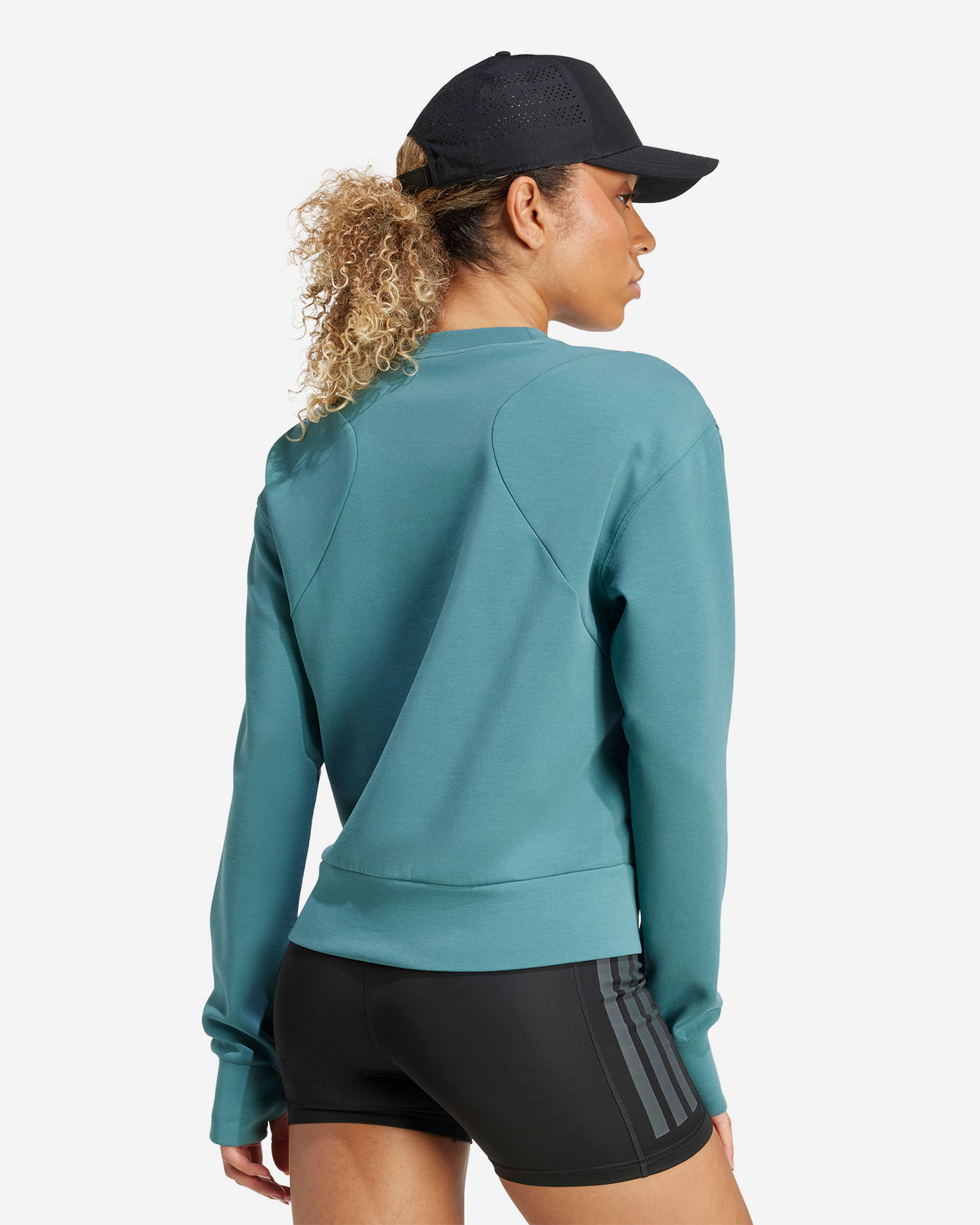 Felpa training ADIDAS CREW D4T W - Verde - 2 | Cisalfa Sport