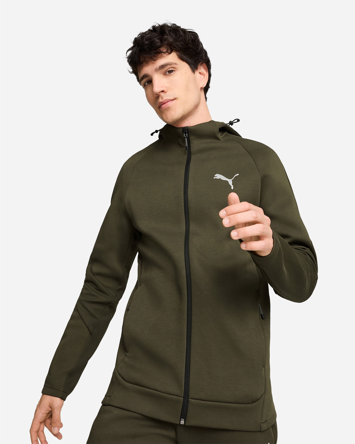 Felpa PUMA EVOSTRIPE M - Verde - 2 | Cisalfa Sport