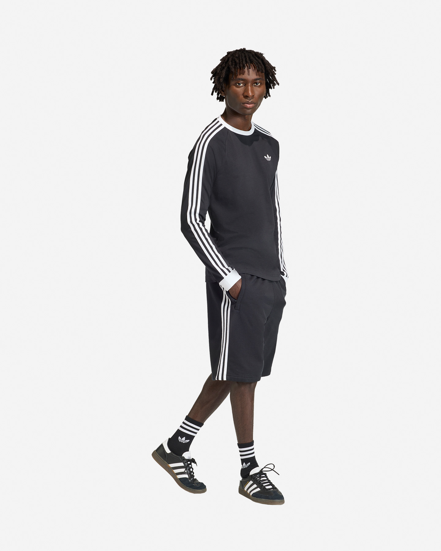Pantaloncini ADIDAS ORIGINALS 3STRIPES M - Nero - 3 | Cisalfa Sport
