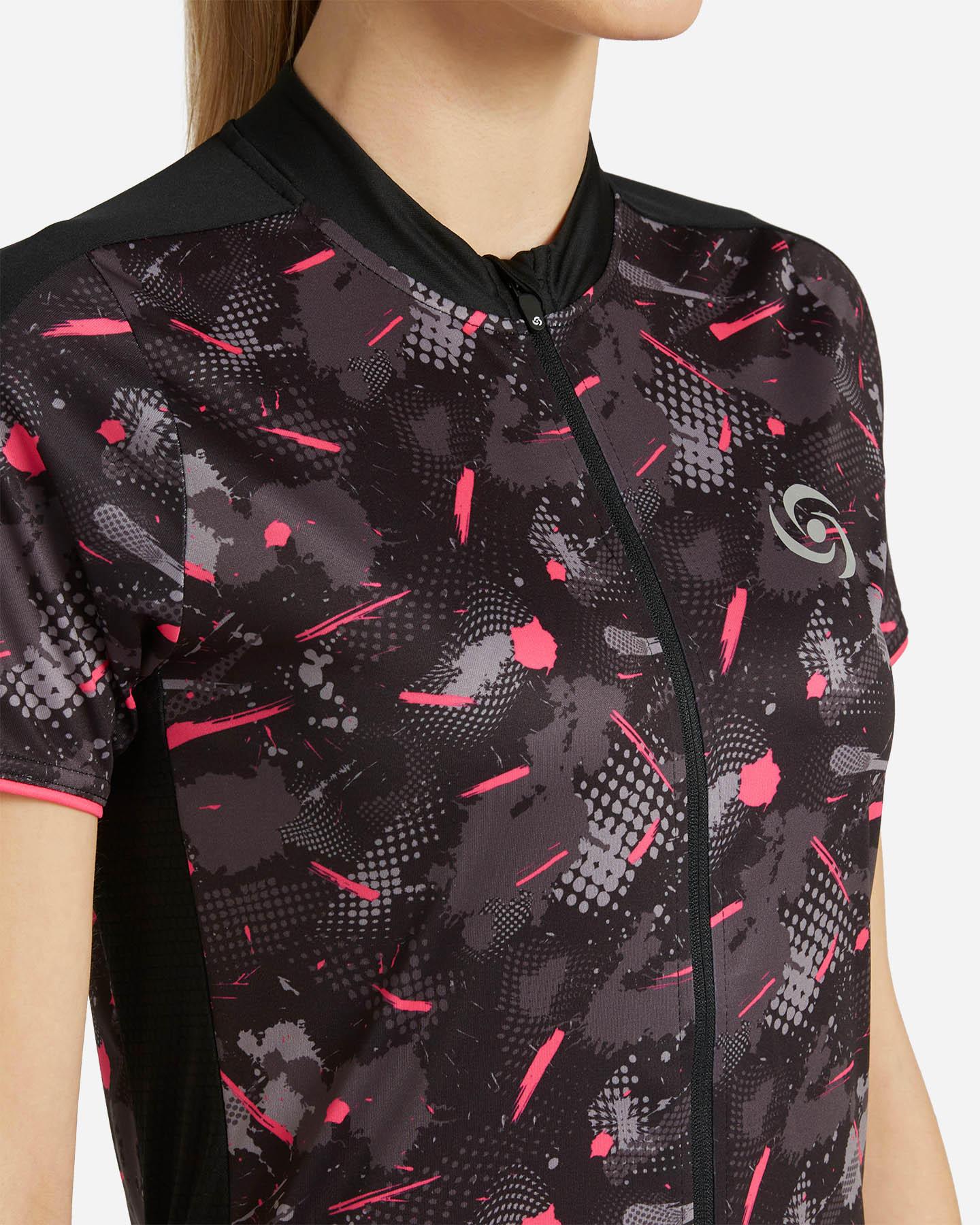 Maglia ciclismo CARNIELLI ALL OVER PRINTED W - Nero - 4 | Cisalfa Sport