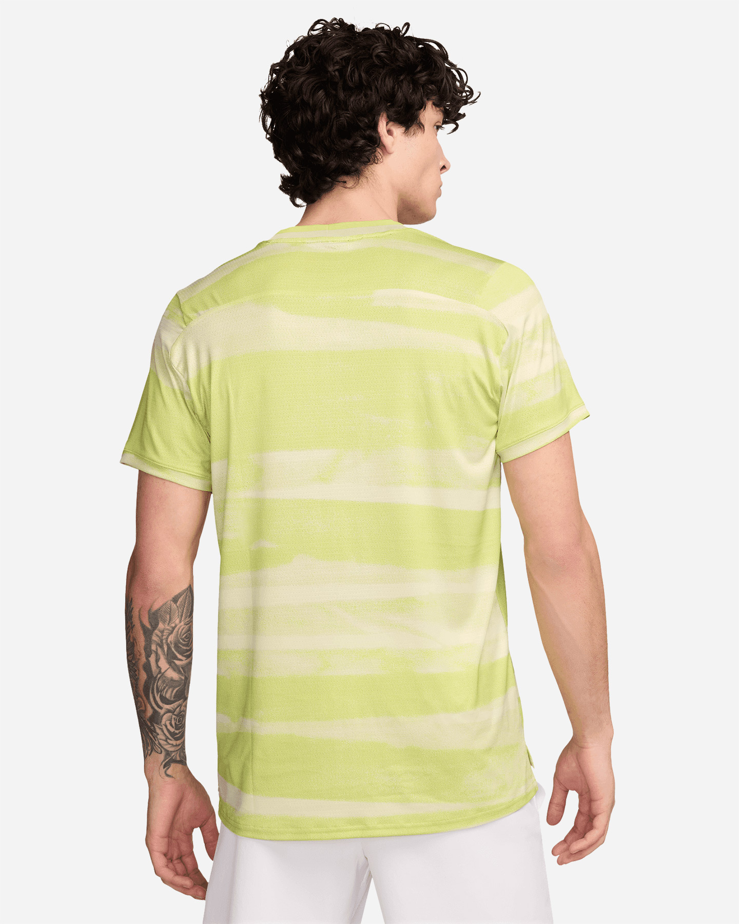 T-shirt tennis NIKE DRI FIT ADVANTAGE PRINT M - Giallo - 1 | Cisalfa Sport