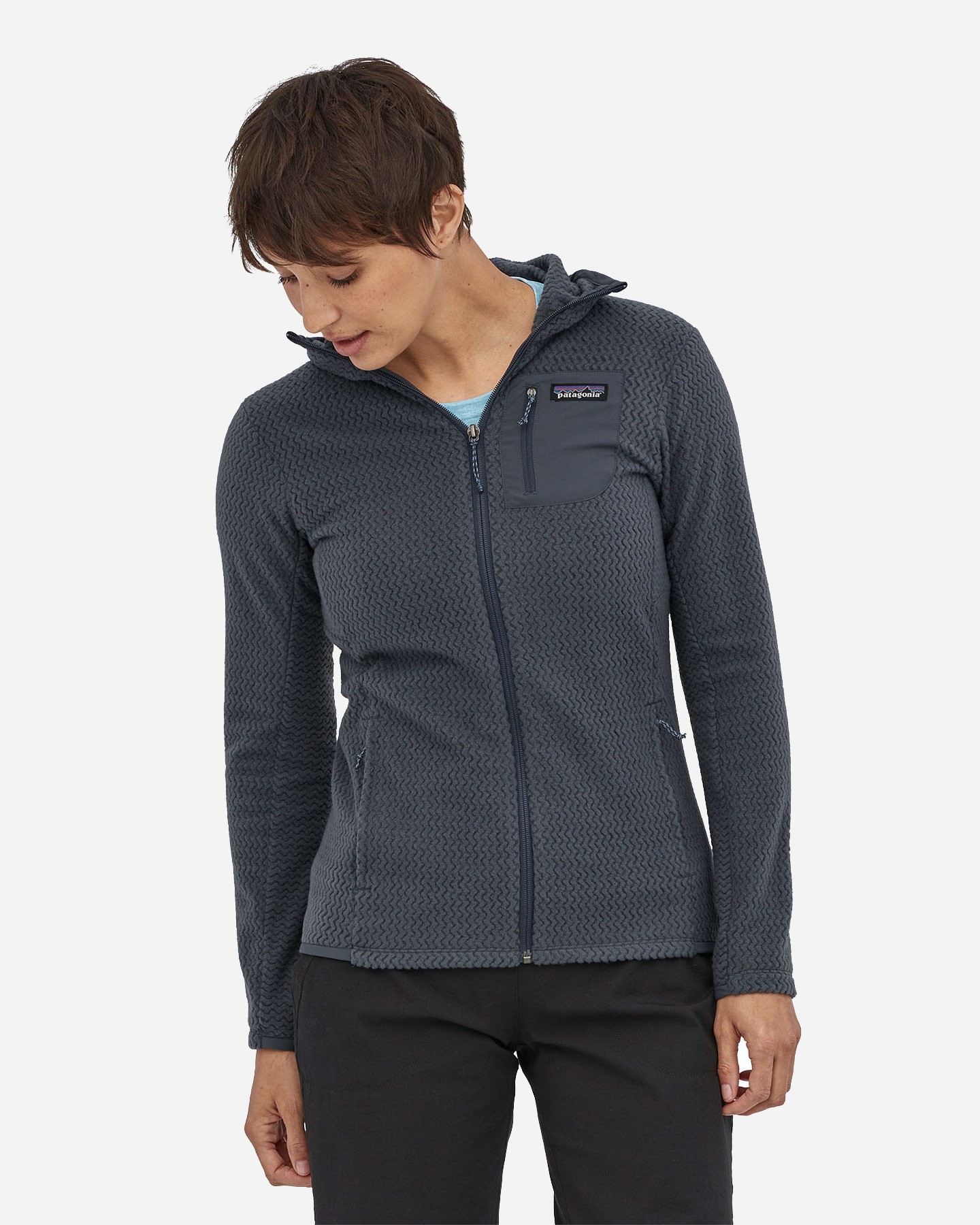 Pile PATAGONIA R1 AIR W SMOLDER FZ HD W - 1 | Cisalfa Sport