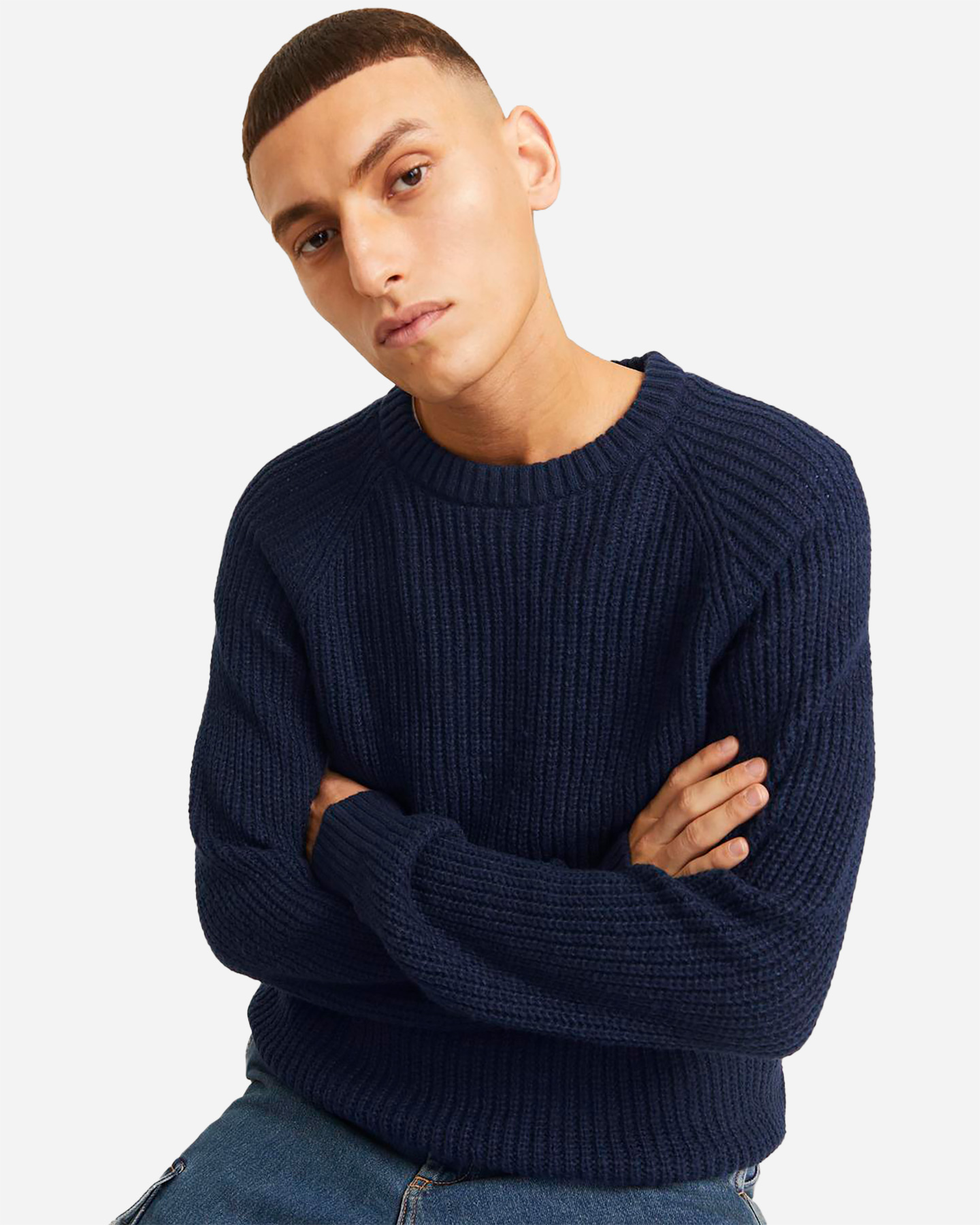 Maglione JACK & JONES SPALLA RAGLAN M - Blu - 4 | Cisalfa Sport