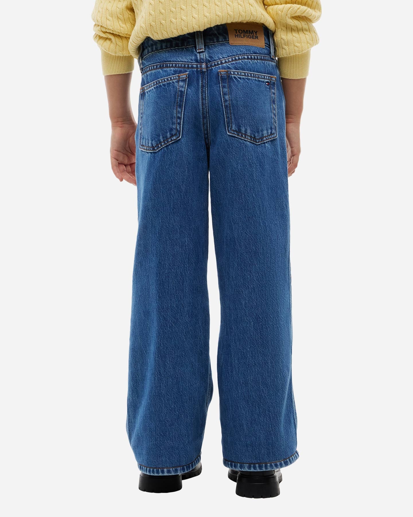 Jeans TOMMY HILFIGER MABEL WIDE LEG MEDIUM JR - Blu - 2 | Cisalfa Sport