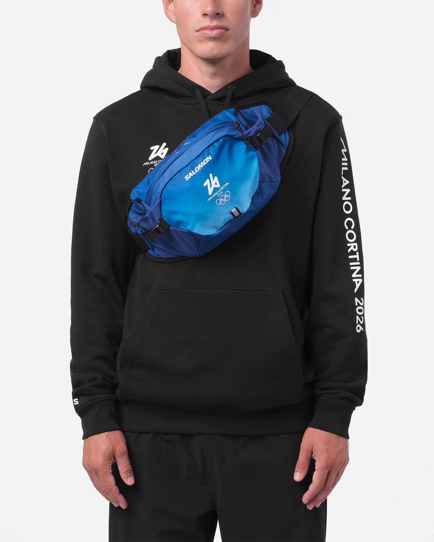 Felpa SALOMON MILANO CORTINA 2026 OLYMPIC ICON M - Nero - 4 | Cisalfa Sport